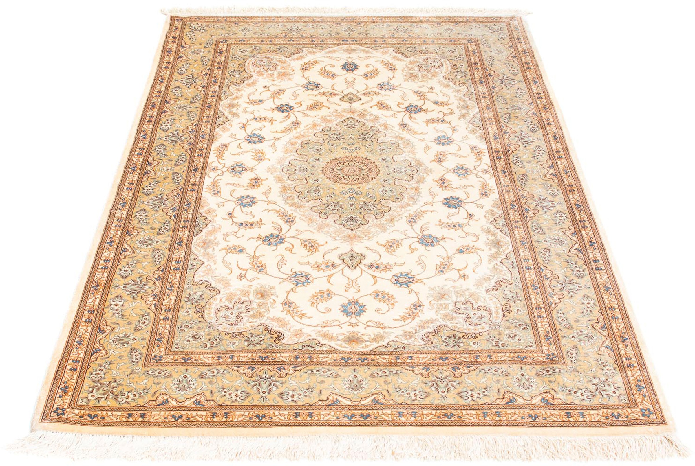 Image of morgenland Orientteppich »Perser - Ghom - 150 x 88 cm - beige«, rechteckig, 10 mm Höhe, Wohnzimmer, Handgeknüpft, Einzelstück mit Zertifikat bei Ackermann Versand Schweiz