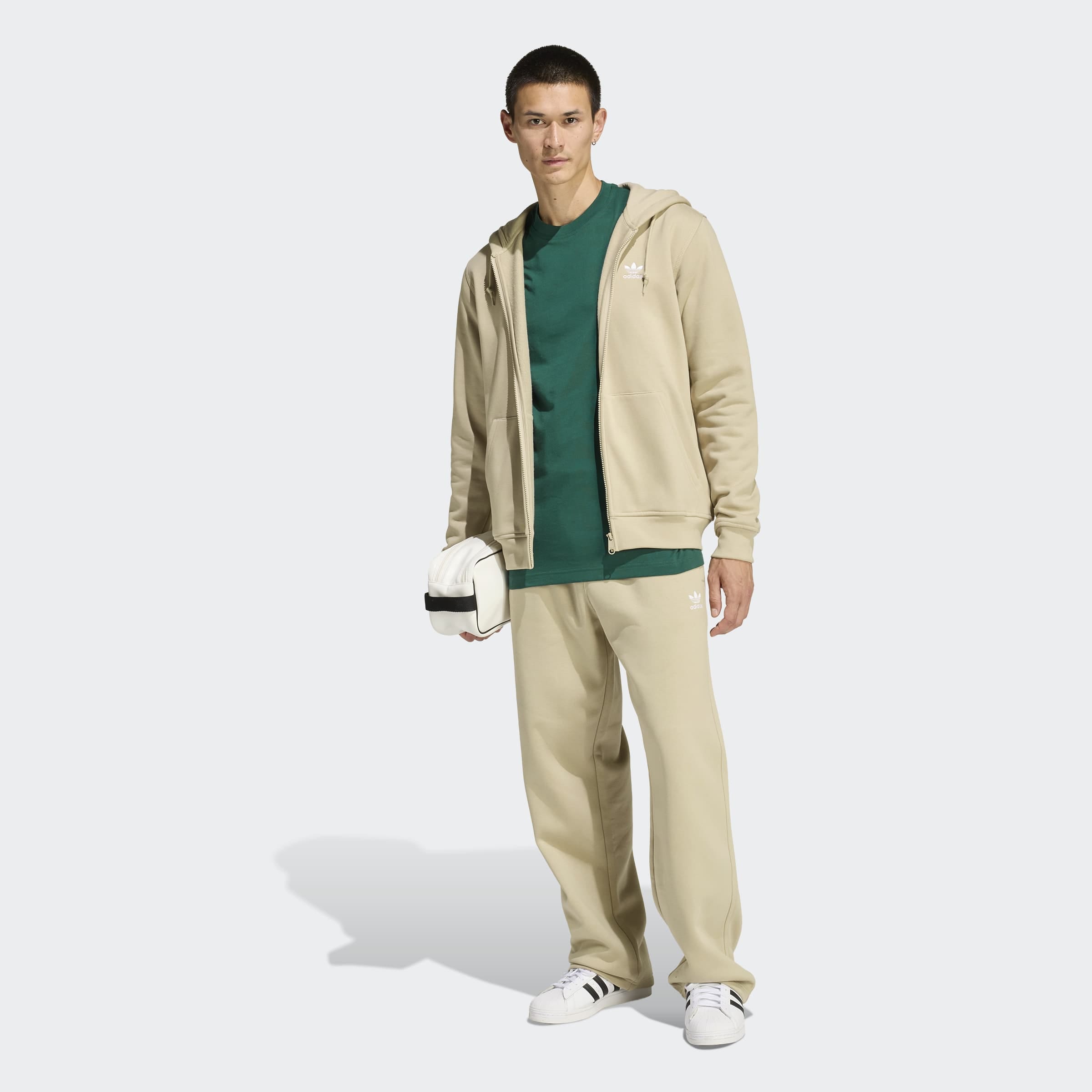 adidas Originals Sweat à capuche »TREFOIL ESSENTIALS«, Full Zip Hoddie, Kapuzenpullover, Kapuzenjacke mit Reissverschluss
