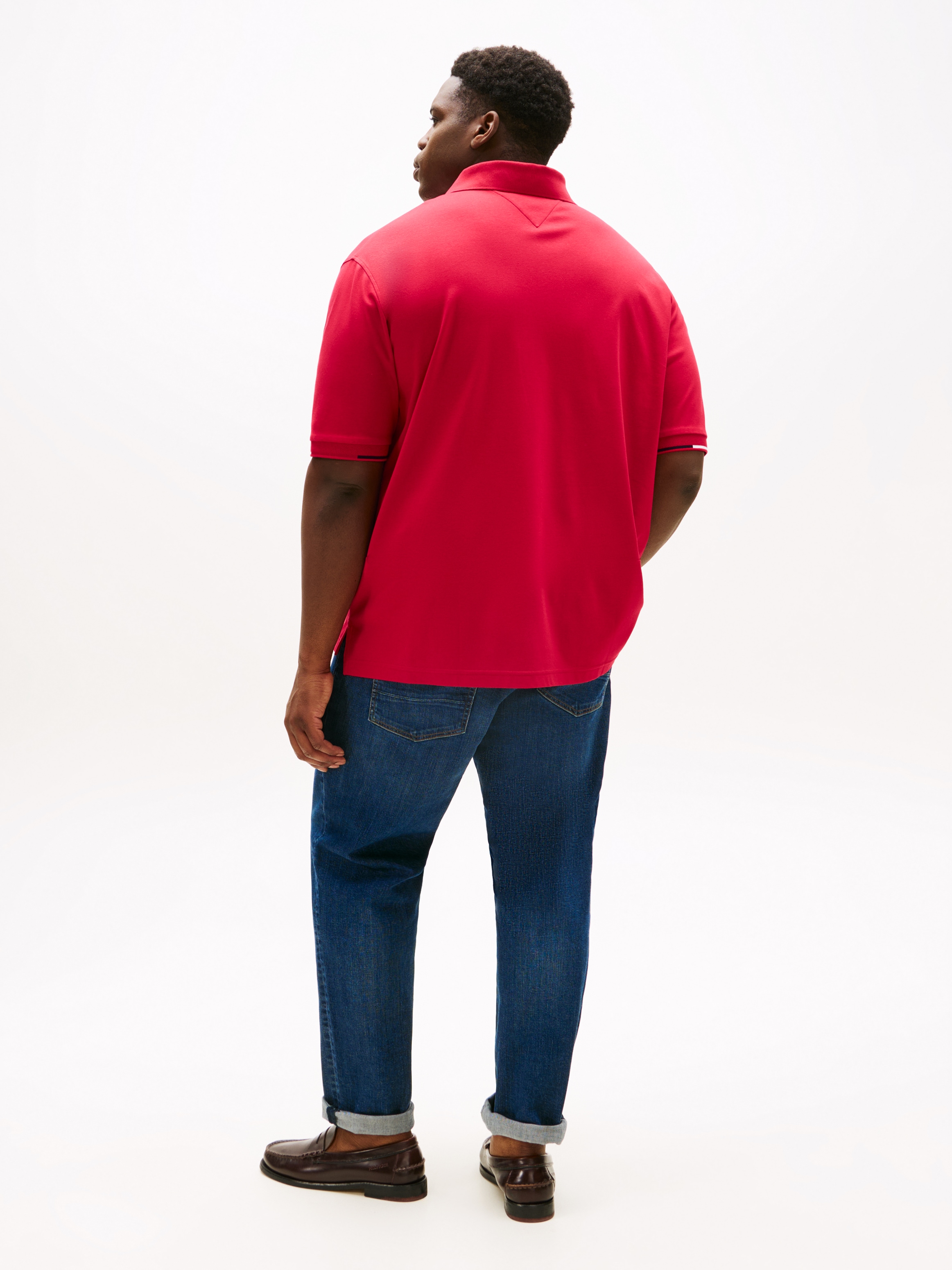 Tommy Hilfiger Big & Tall Poloshirt »BT-INTERLOCK FLAGCUFF SLIM FIT-B«, Grosse Grössen