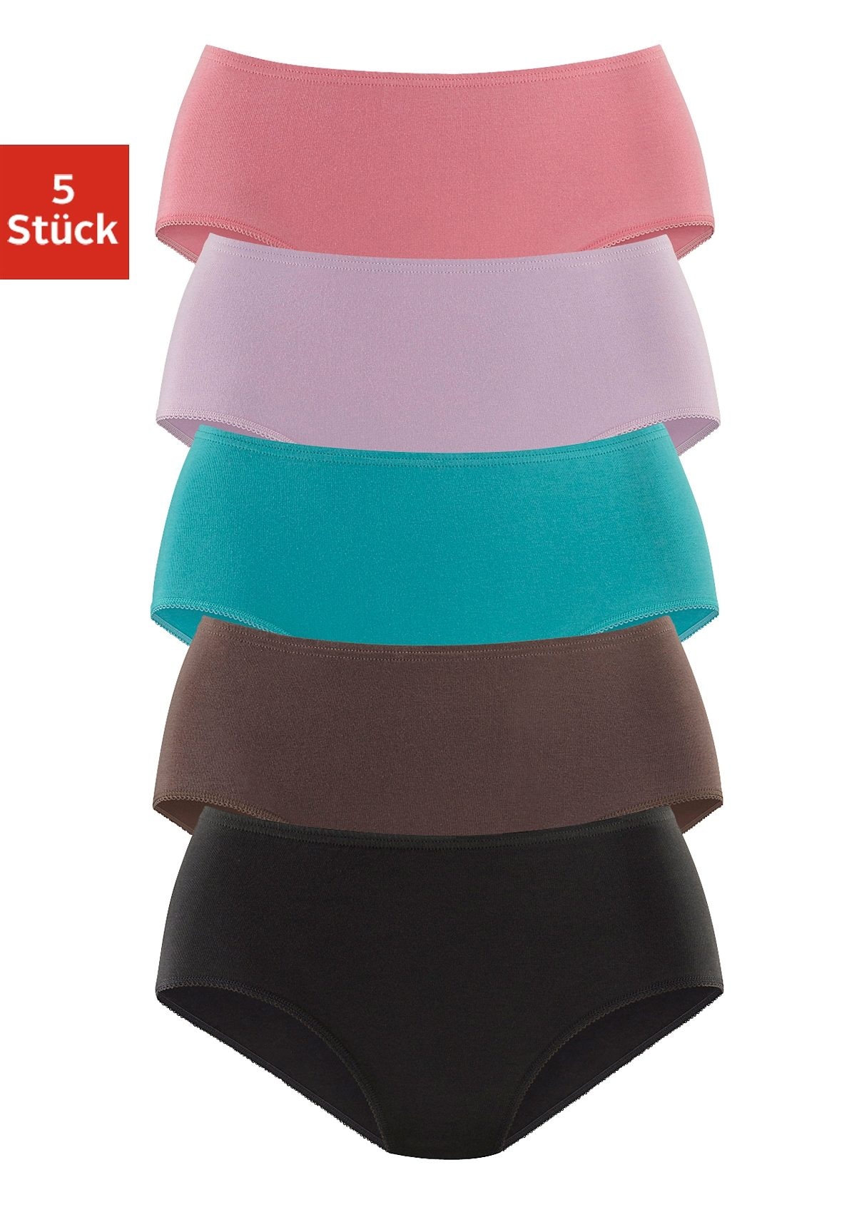 Image of petite fleur Hüftslip 5er-Pack, aus elastischer Baumwolle