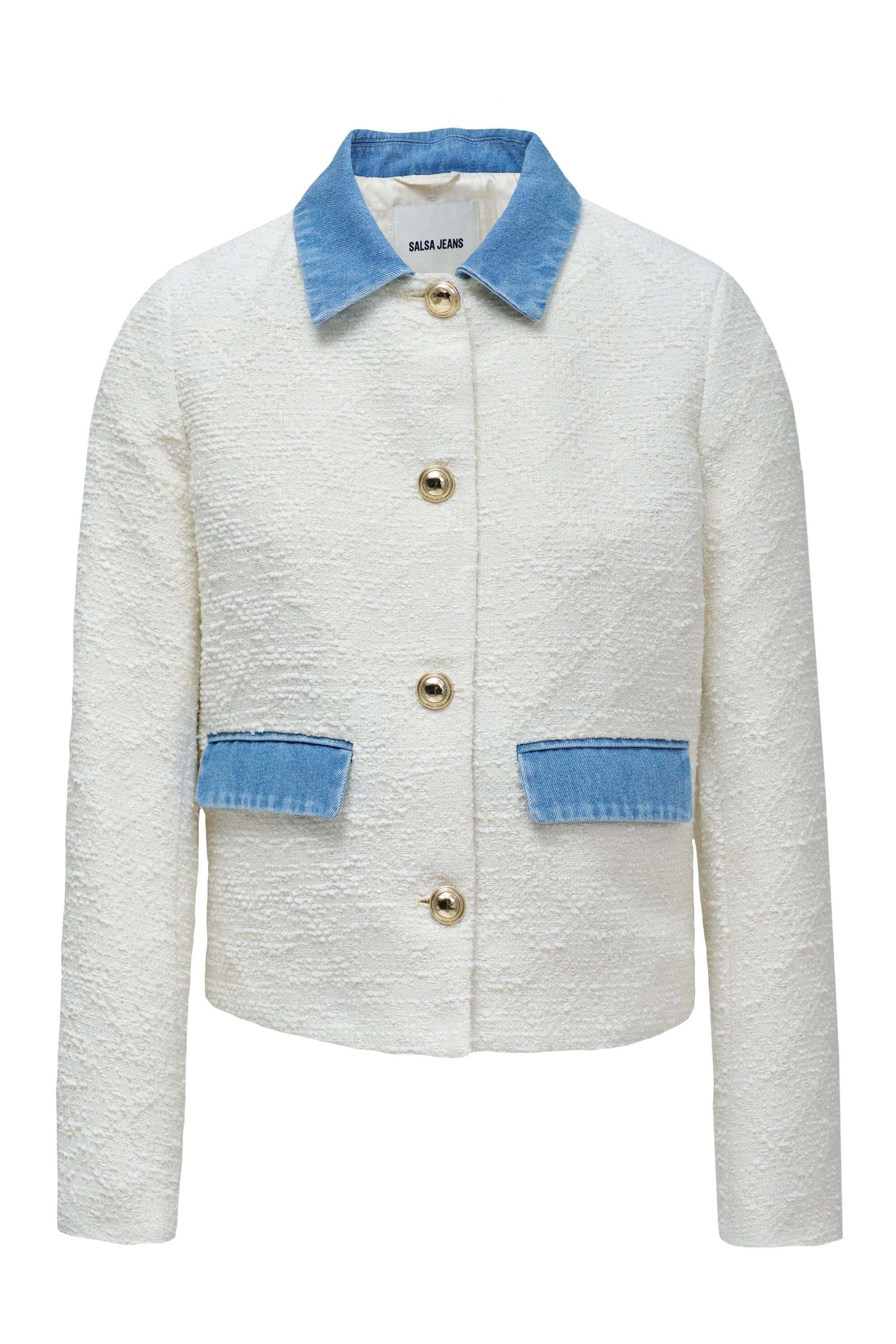 Image of Salsa Kurzjacke "Salsa Jeans Jacke Tweed"