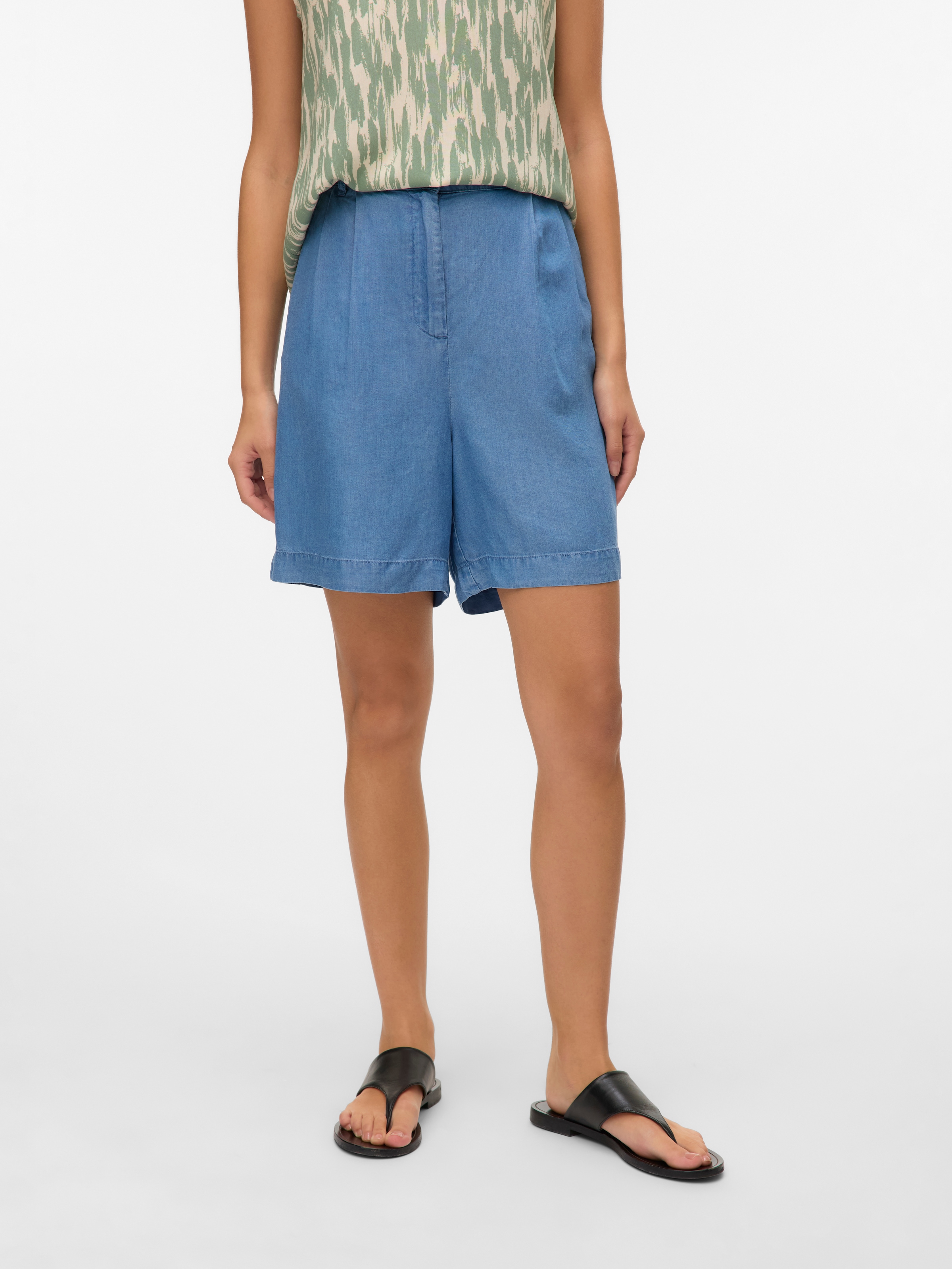 Image of Vero Moda Shorts "VMFLEUR HW BERMUDA TENCEL SHORTS GA" Viskose, loose fit
