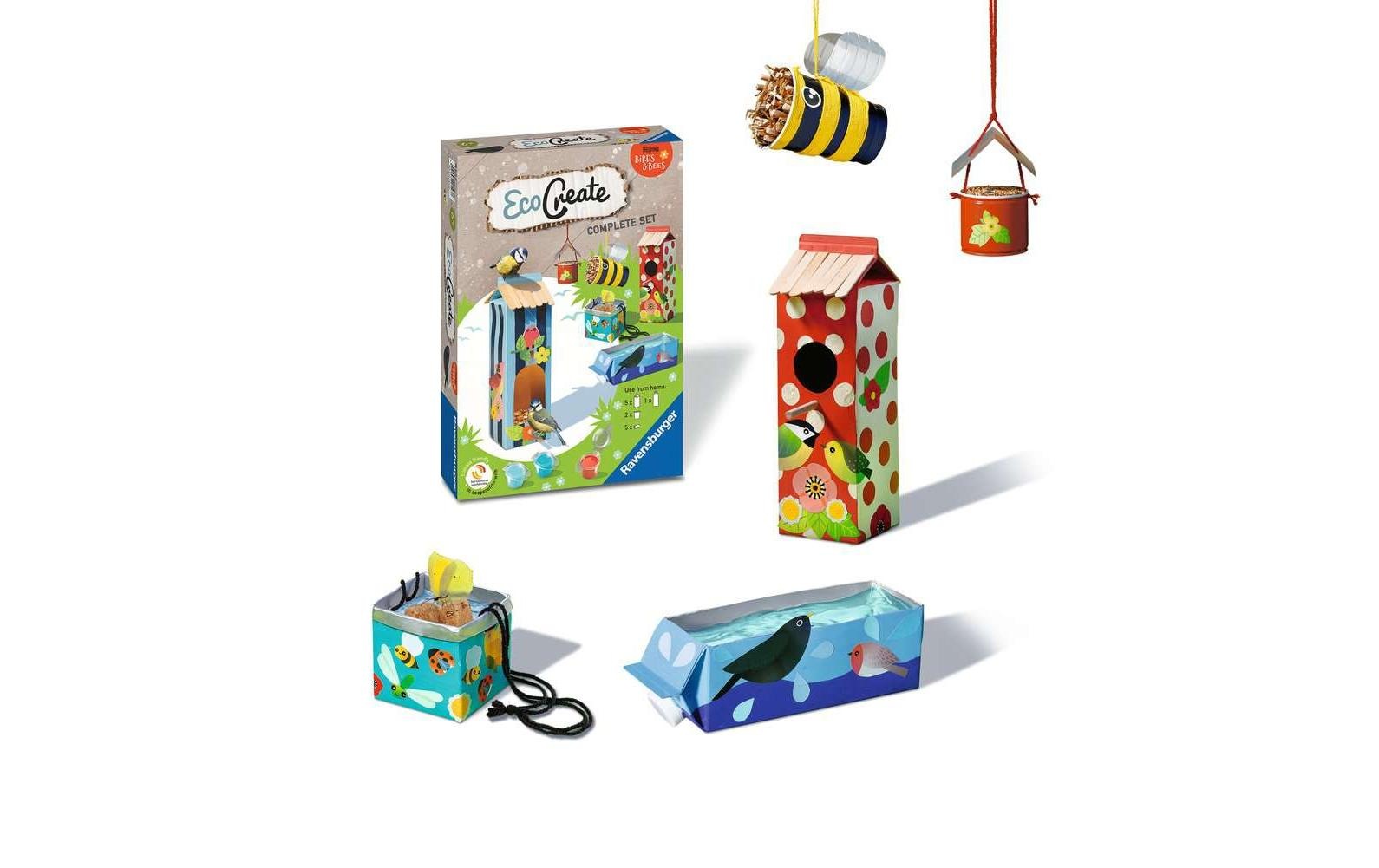 Ravensburger Kreativset »Bastelset EcoCreate «Helping Birds & Bees»«, (Packung)