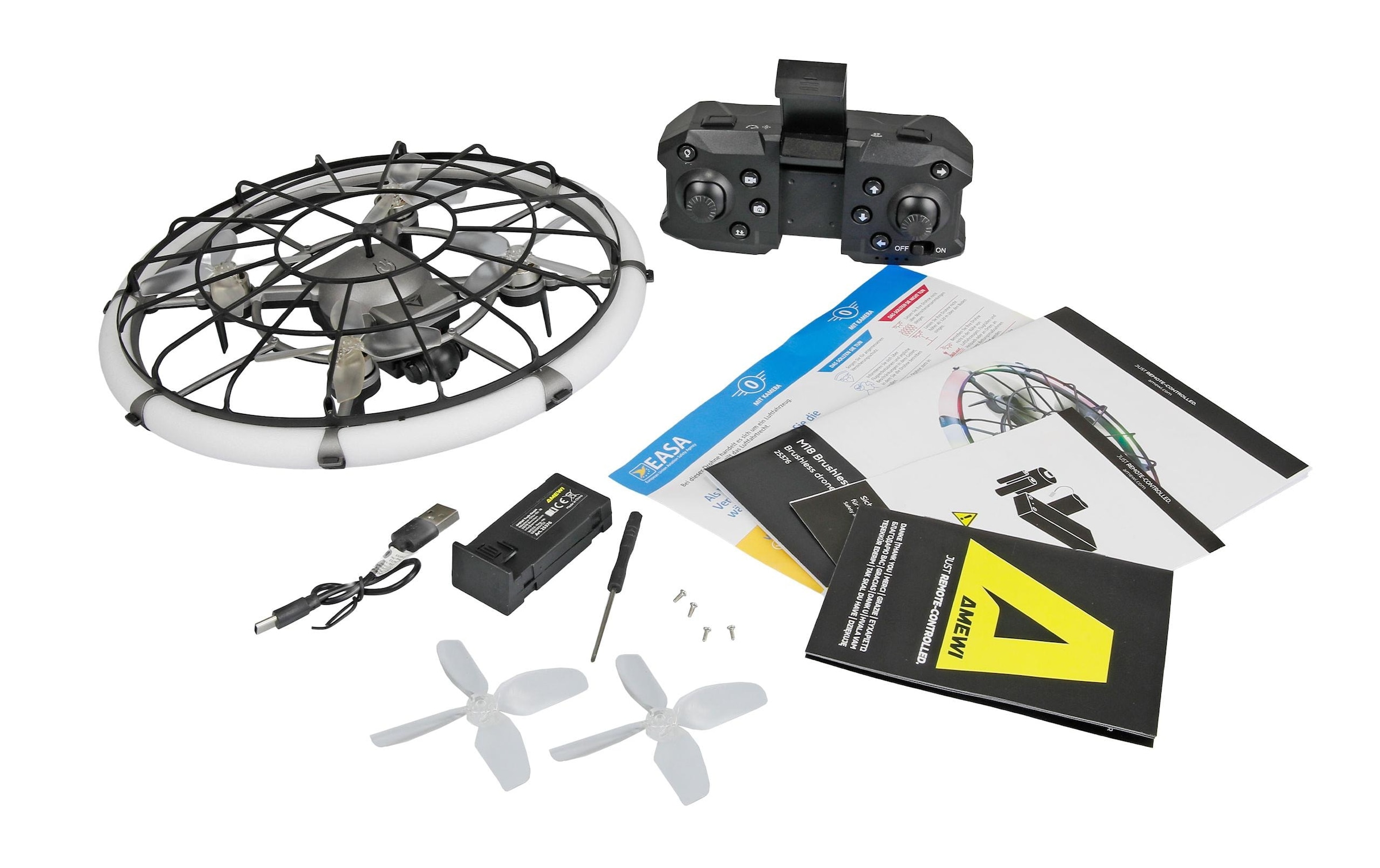 Amewi Drone »M18 Brushless mit Kamera & LED-Ring RTF«