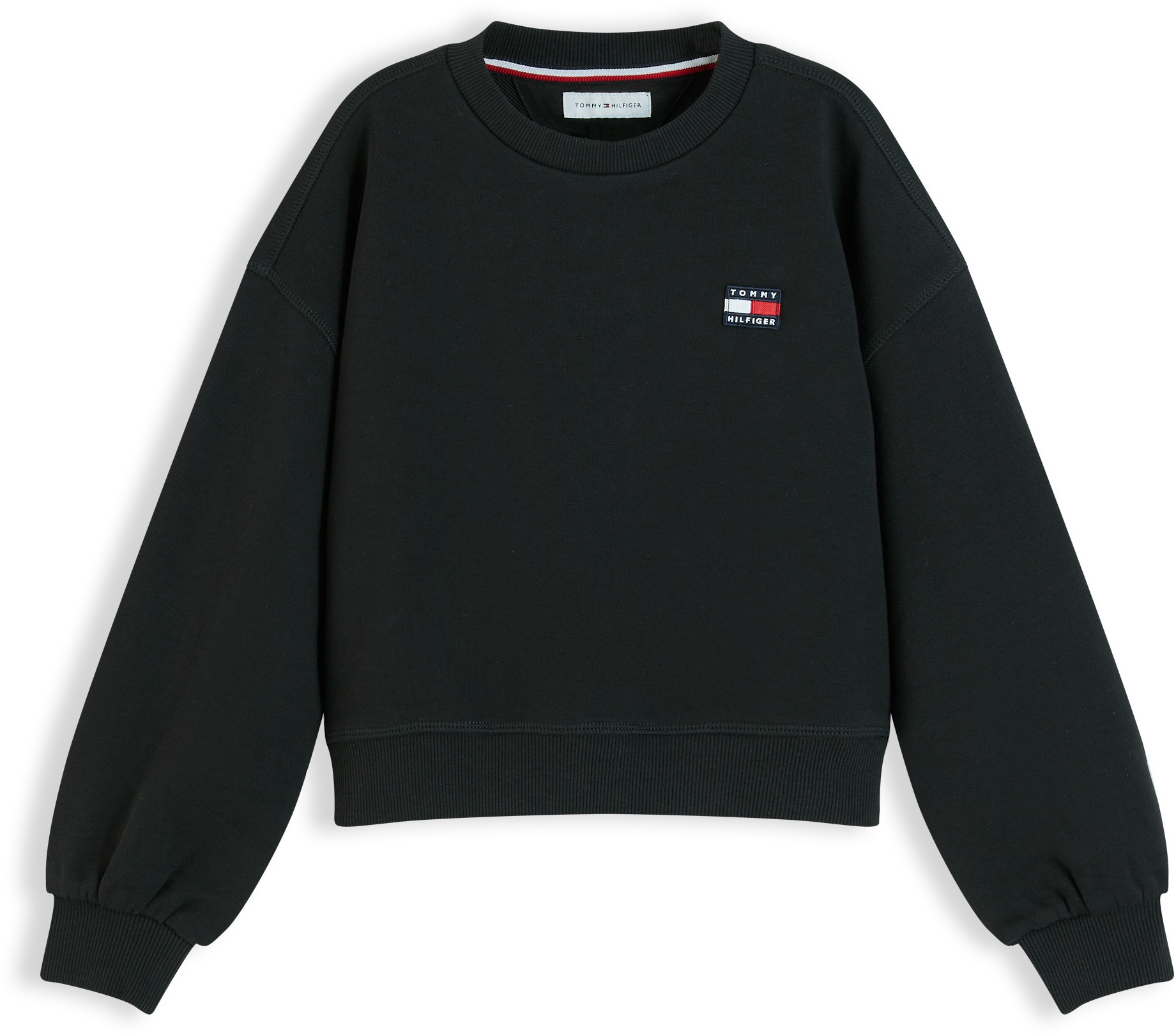 Tommy Hilfiger T-shirt & leggings »HERITAGE CREW NECK + LEGGINGS« Ensemble, 2 qualité sweat, coupe régulière, coton pur, enfants jusqu'à 16 ans