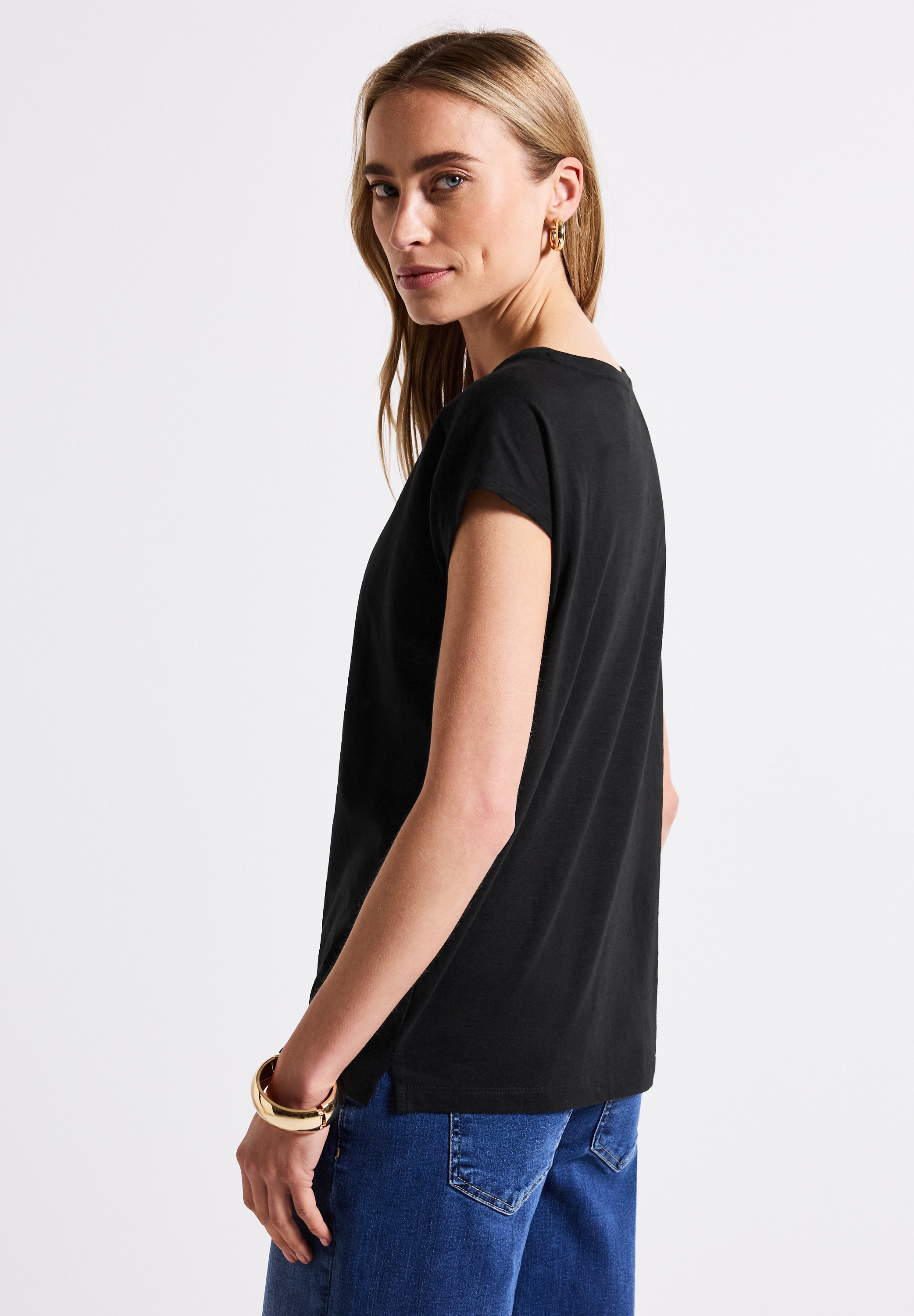 STREET ONE Shirttop, mit Deko-Tape