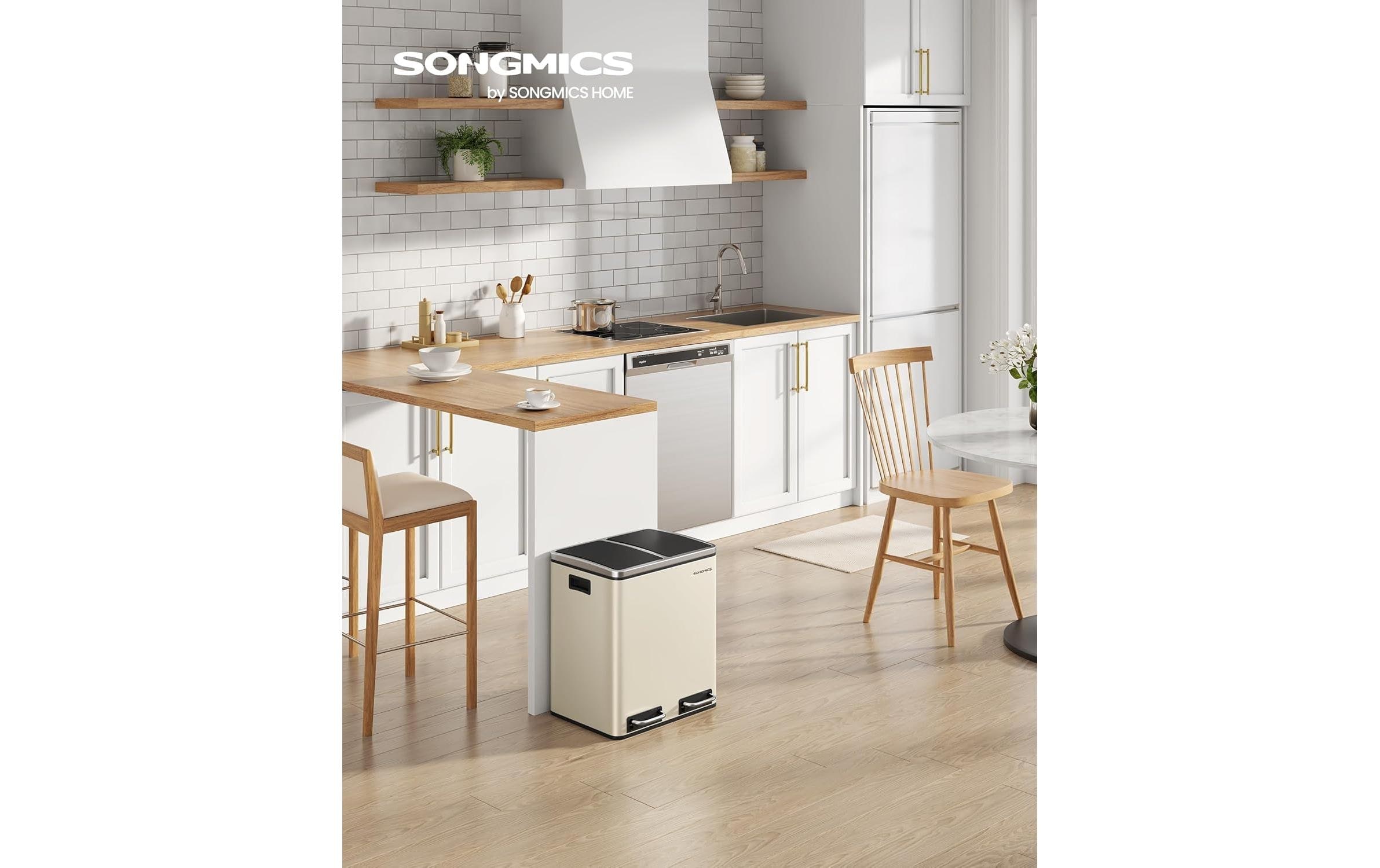 SONGMICS Mülleimer »30 l« 2 Behälter