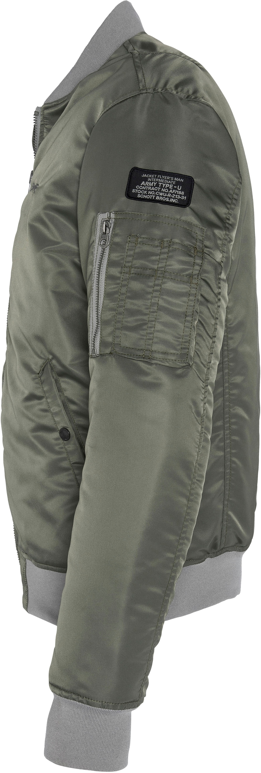 Schott NYC Bomberjacke »AIRFORCERS MA-1« Ikonischer Fliegerjacke aus recyceltem Nylon, Men & Unisex möglich