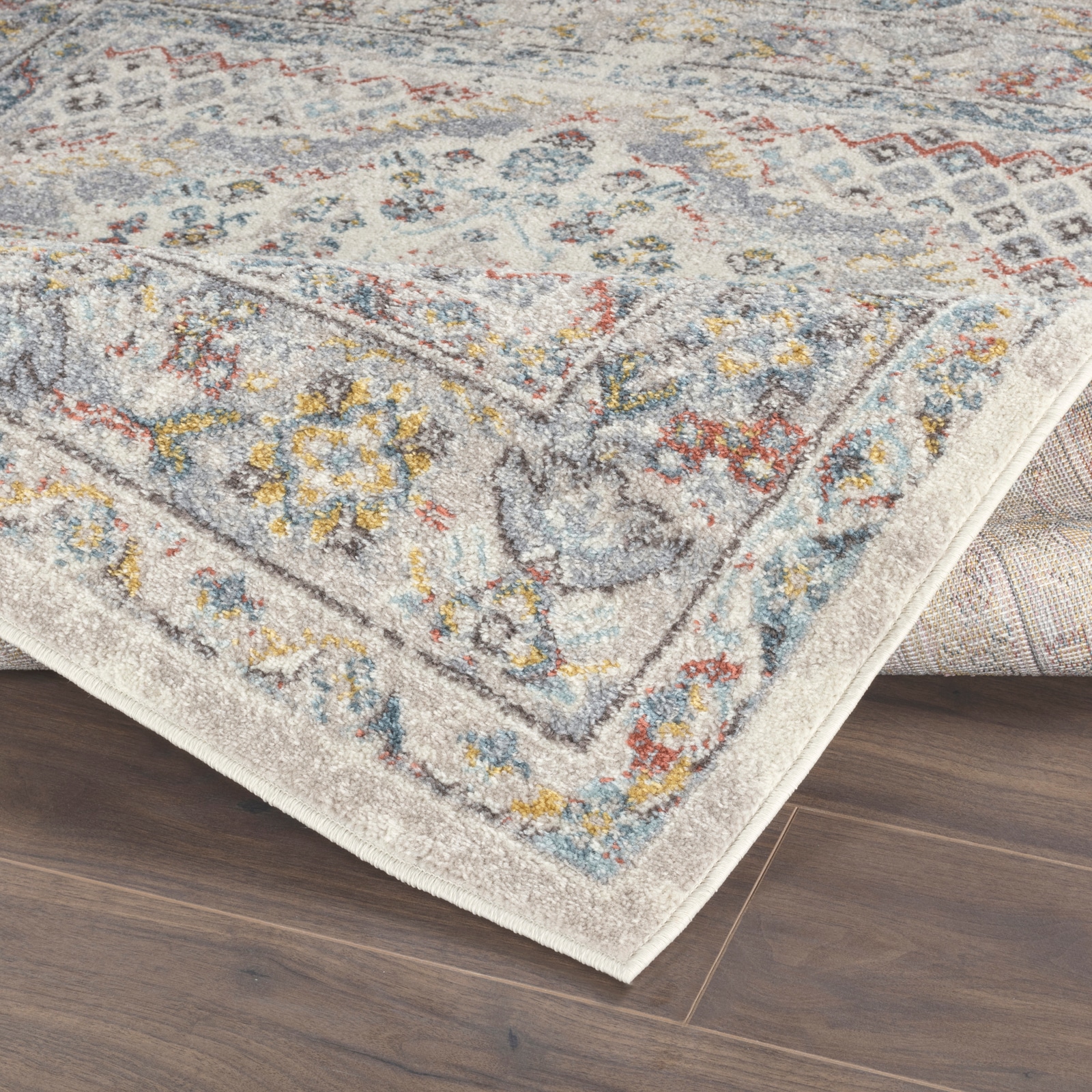 Livabliss Tapis »CASABLANCA« Rond 13 mm Höhe Vintage Orientteppich, Kurzflor Boho Wohnzimmerteppich, Läufer
