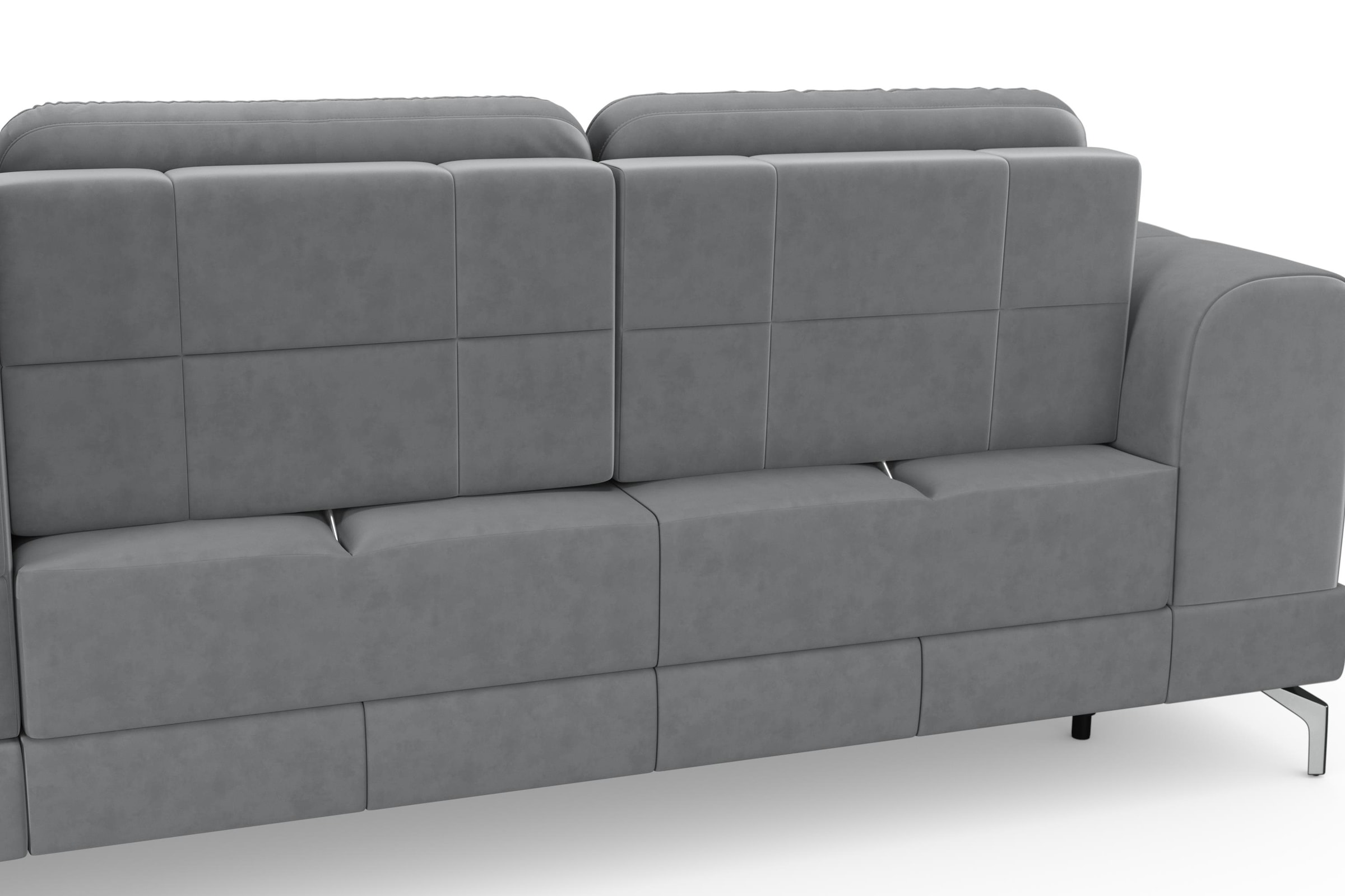sit&more Ecksofa »Bendigo L-Form« inklusive Sitztiefenverstellung, Bodenfreiheit 12 cm, in 2 Fussfarben