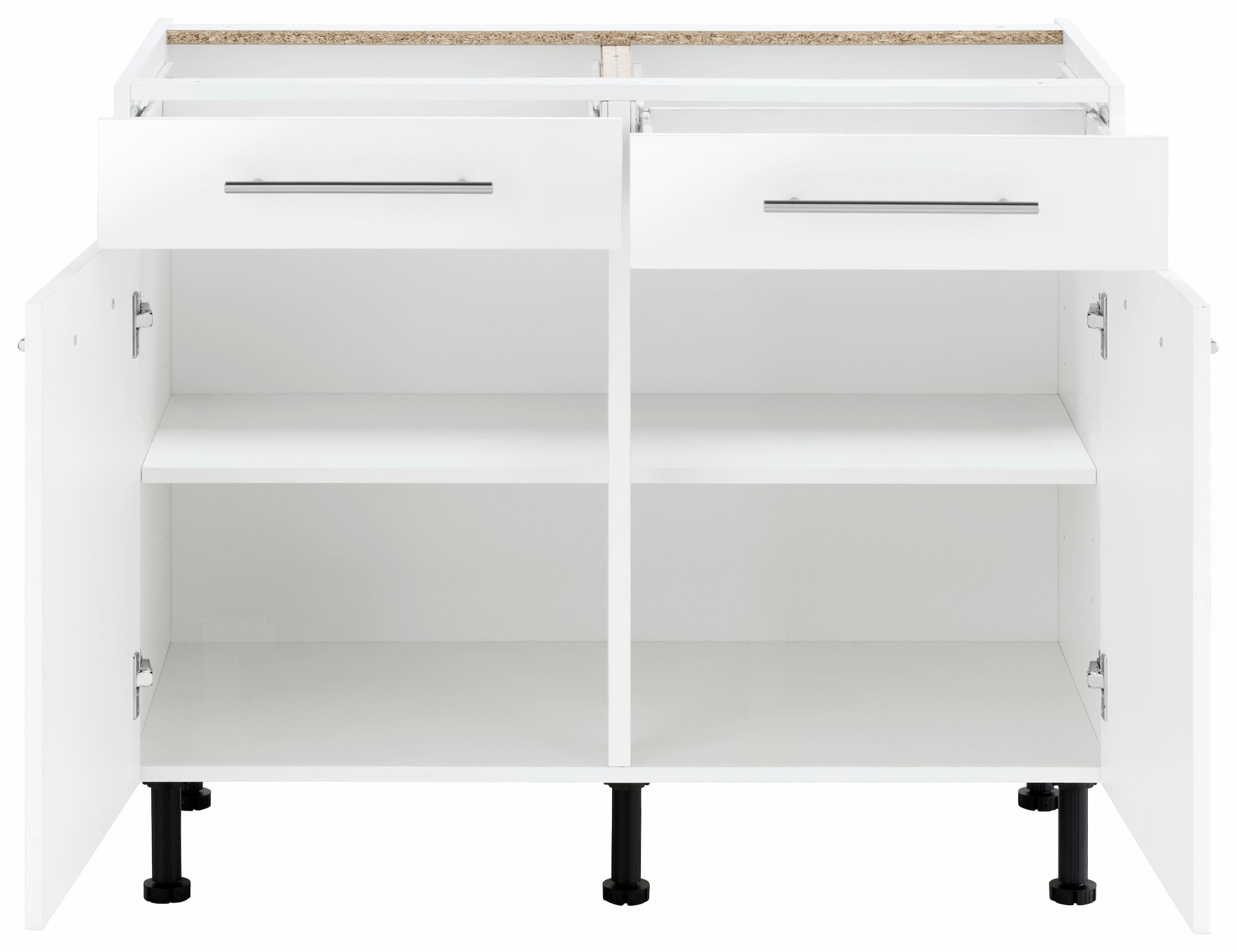 wiho Küchen Unterschrank »Ela«, Breite 100 cm, höhenverstellbare Füsse