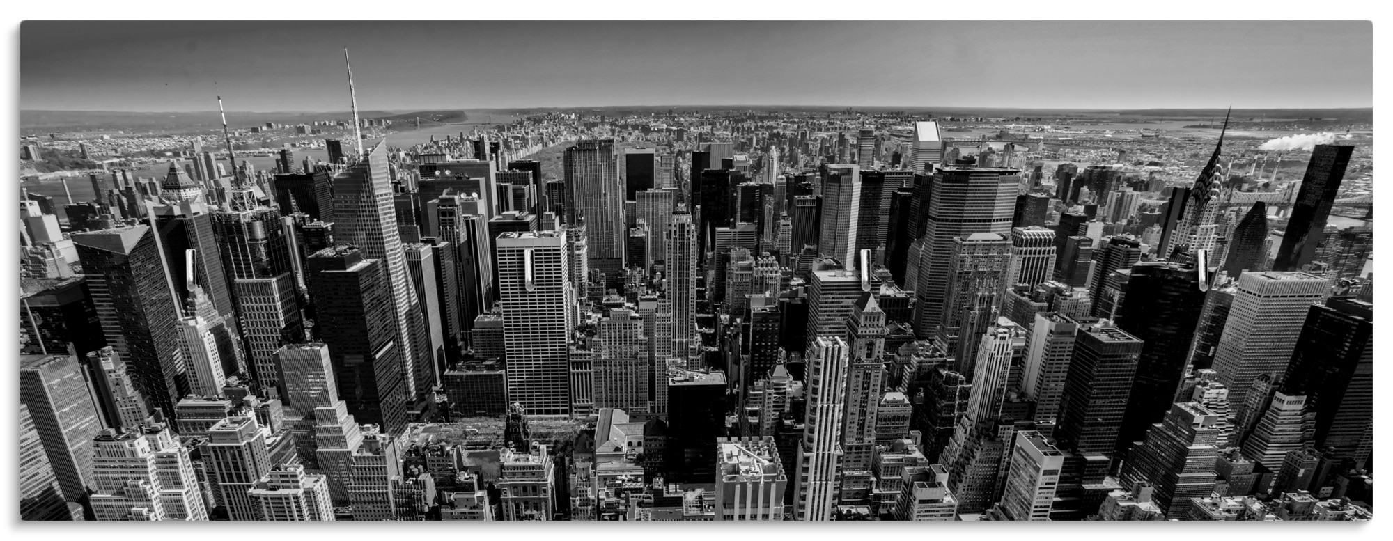Hakenleiste »Luftbild von Manhattan New York City USA«, MDF