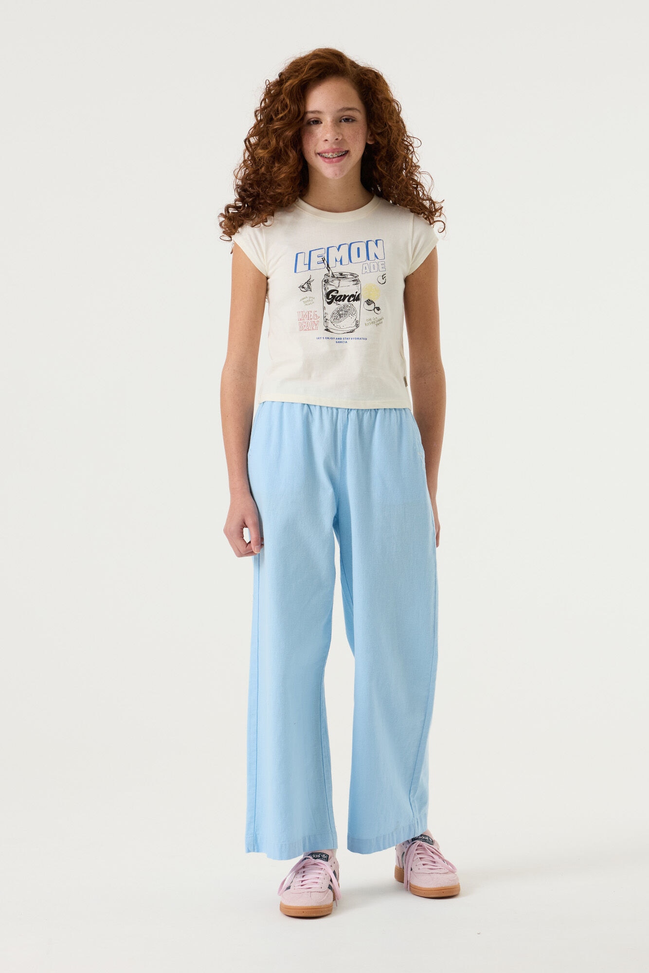 Garcia Kurzarmshirt mit Print und Rundhals