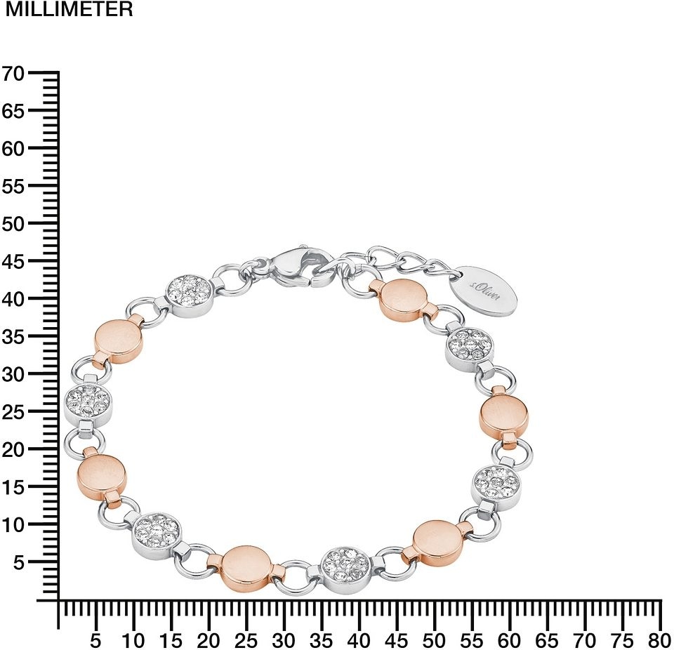 ♕ s.Oliver Armband »9239443«, mit Kristallen versandkostenfrei kaufen