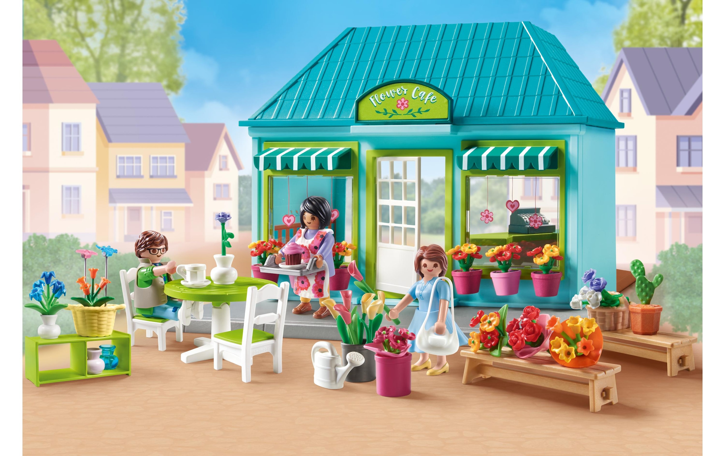 Playmobil® Spielbausteine »My Life Blumenladen 71807«, (220 St.)