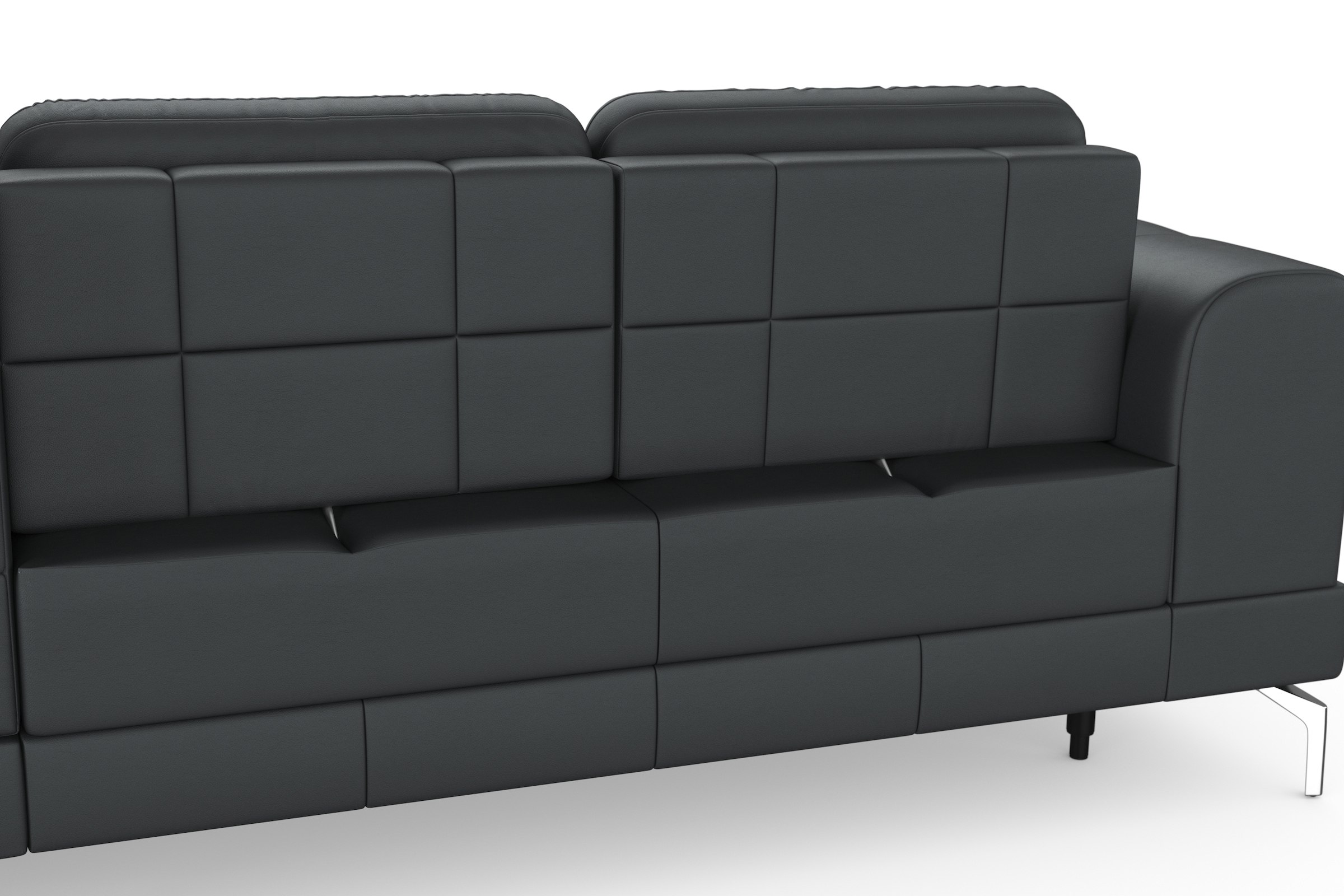 sit&more Ecksofa »Bendigo L-Form«, inklusive Sitztiefenverstellung, Bodenfreiheit 15 cm, 2 Fussfarben