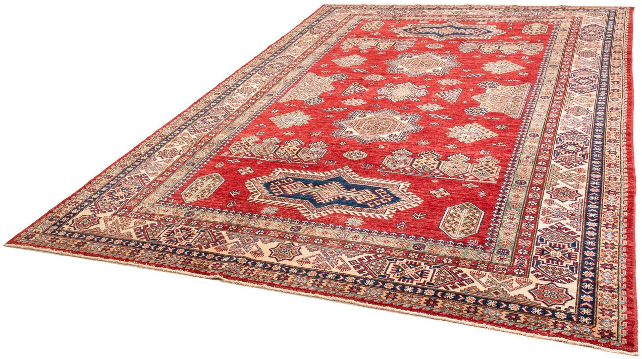 Image of morgenland Orientteppich »Ziegler - Kazak - 293 x 207 cm - rot«, rechteckig, 6 mm Höhe, Wohnzimmer, Handgeknüpft, Einzelstück mit Zertifikat bei Ackermann Versand Schweiz