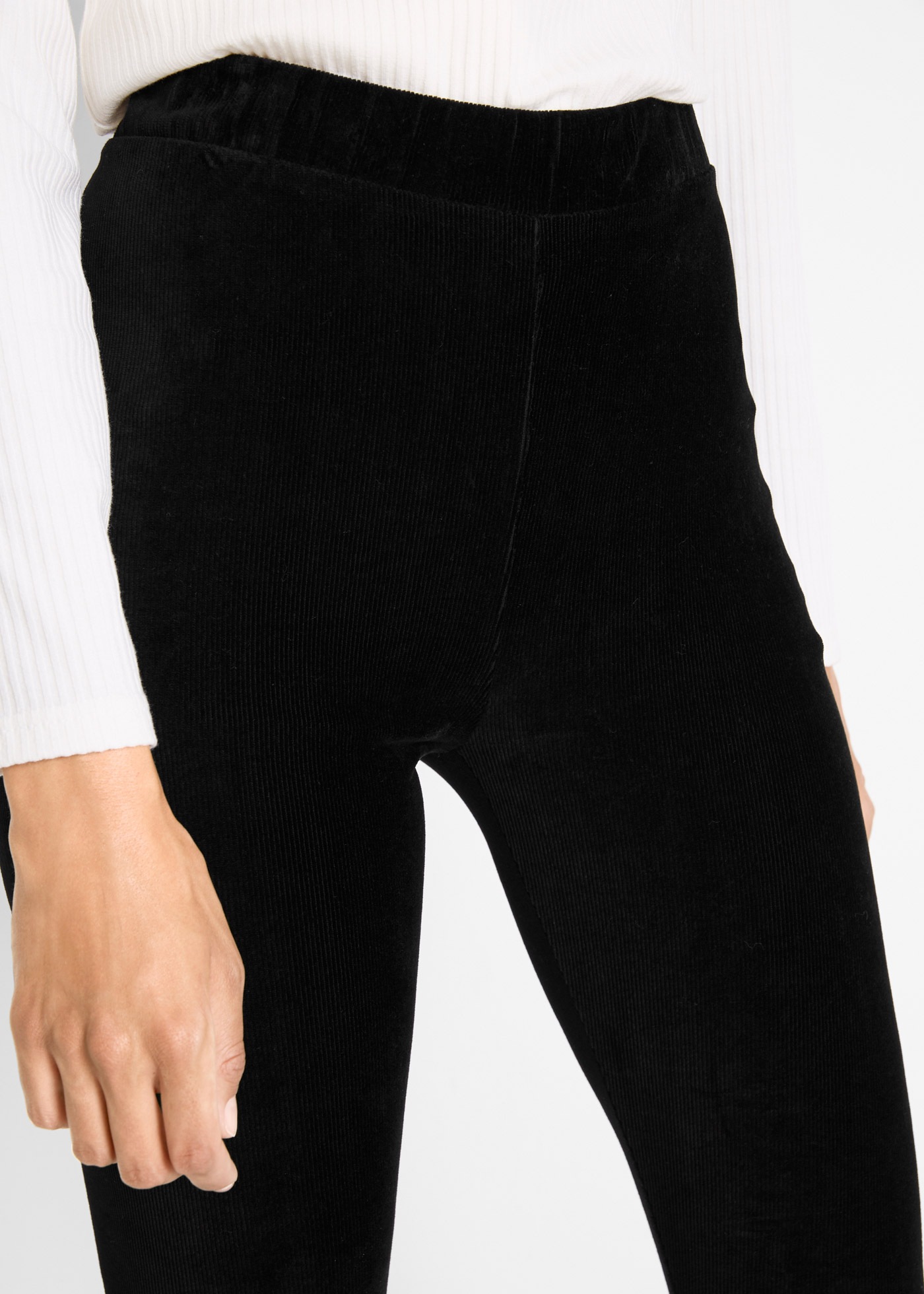 bonprix Leggings »Feincord-Leggings mit breitem Komfortbund«  aus Feincord, mit Elasthan-Anteil, Skinny Fit