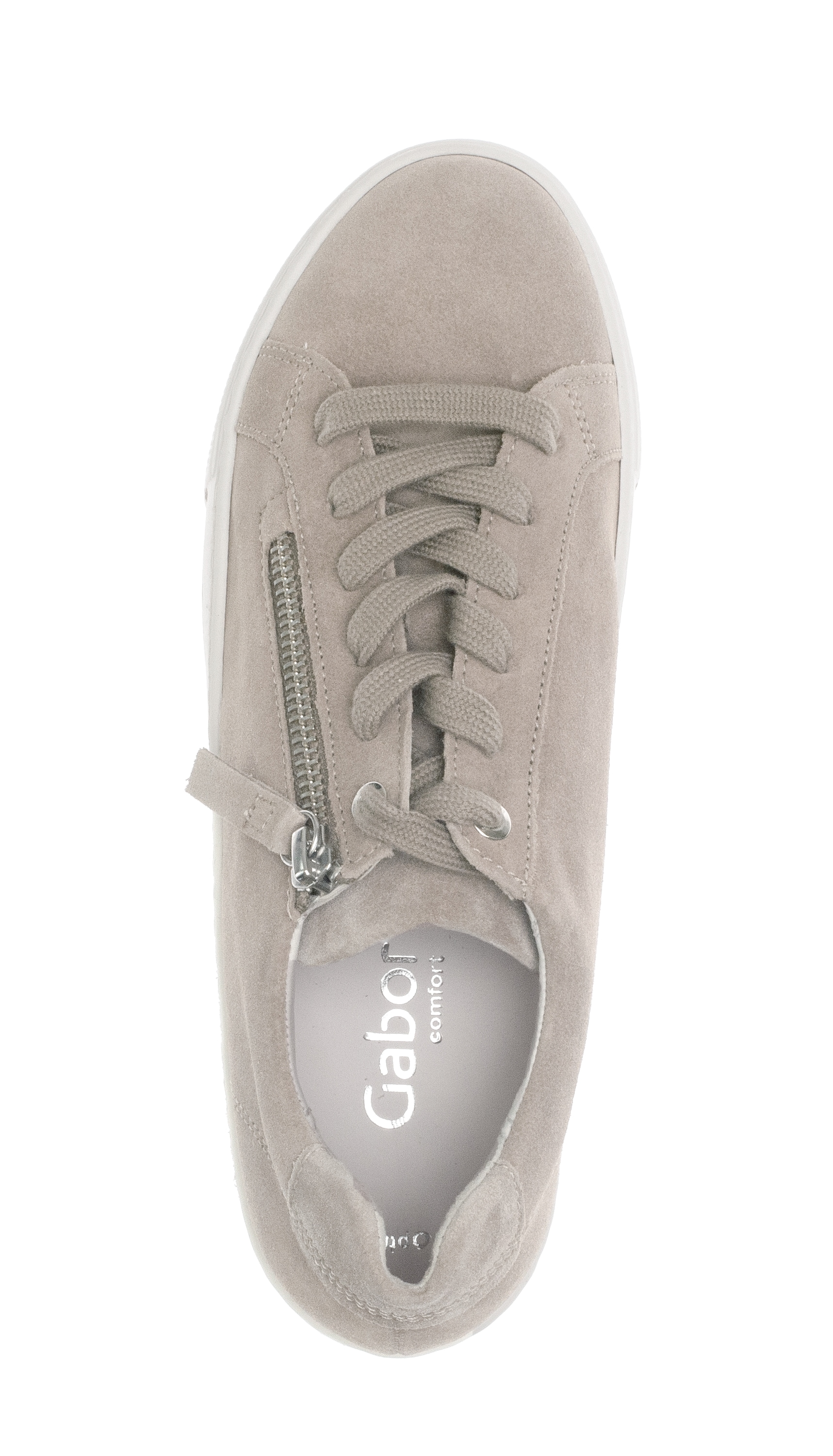 Gabor »FLORENZ«  chaussure de loisirs, chaussure basse, chaussure à lacets avec fermeture éclair extérieure, largeur G