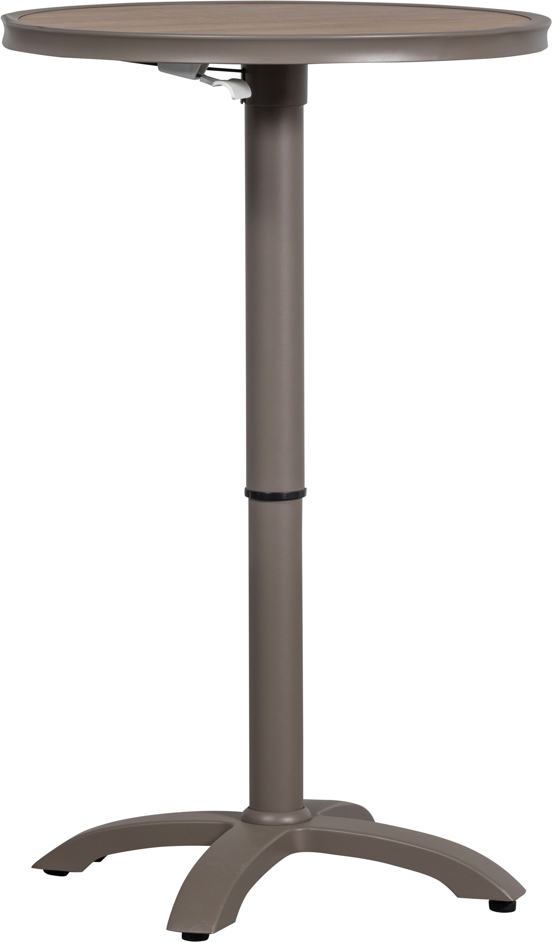 WOOOD Barhocker »Jeppe aus Aluminium höhenverstellbar, B 70 x T 70 x H 72/110 cm« Für Aussenbereich geeignet, Einfach zu montierbar, Pfleigleicht