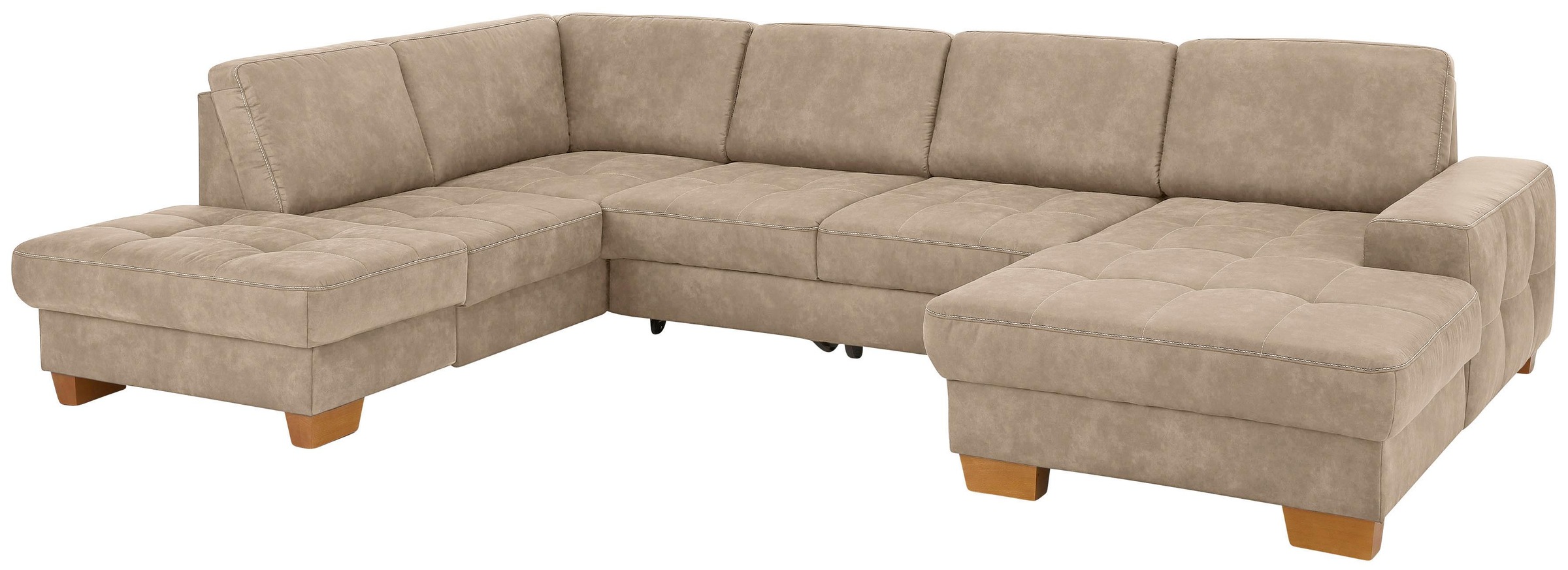 Image of GOODproduct Wohnlandschaft "Puccini U-Form" mit Federkern, Sitztiefenverstellung, Kontrastnaht