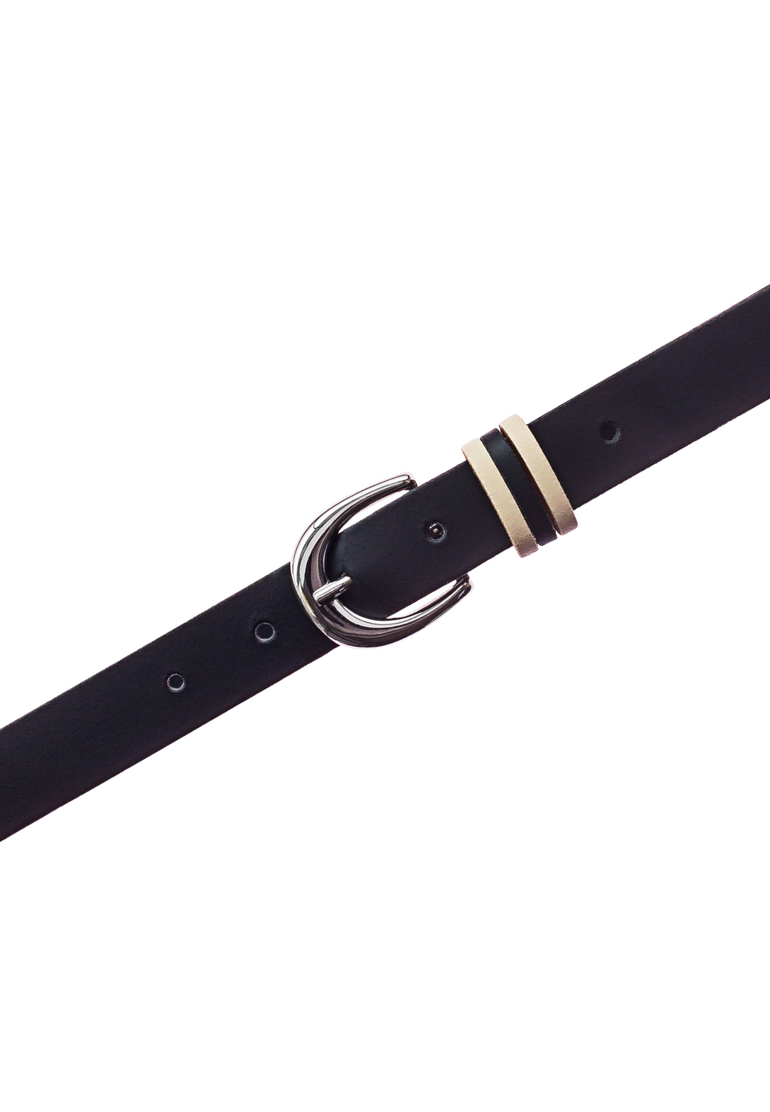 Tamaris Ceinture en cuir orné d'une triple boucle