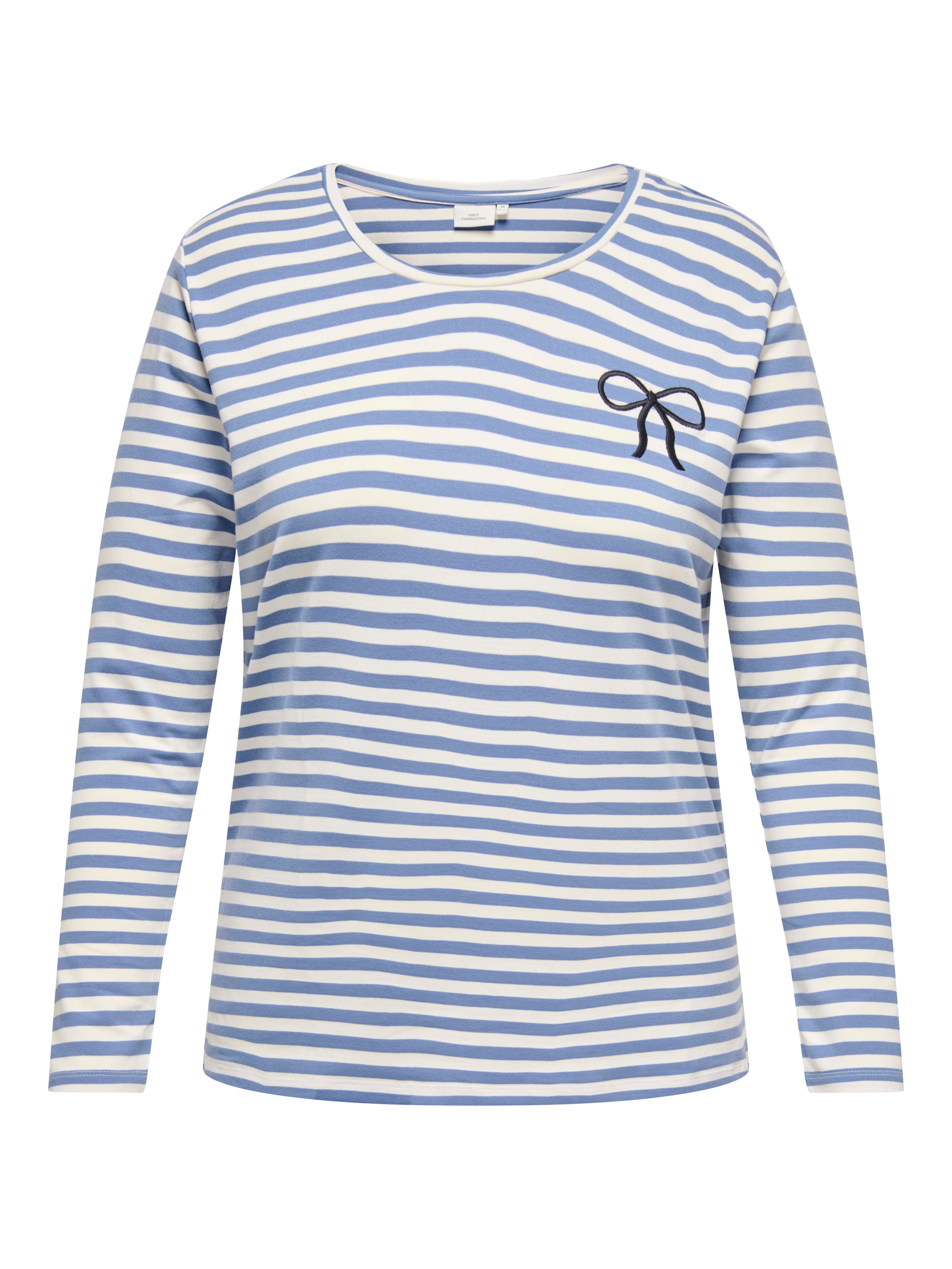 ONLY CARMAKOMA T-shirt à manches longues »CARBODIL L/S O-NECK BLOUSE JRS« Mélange de matières, coupe slim