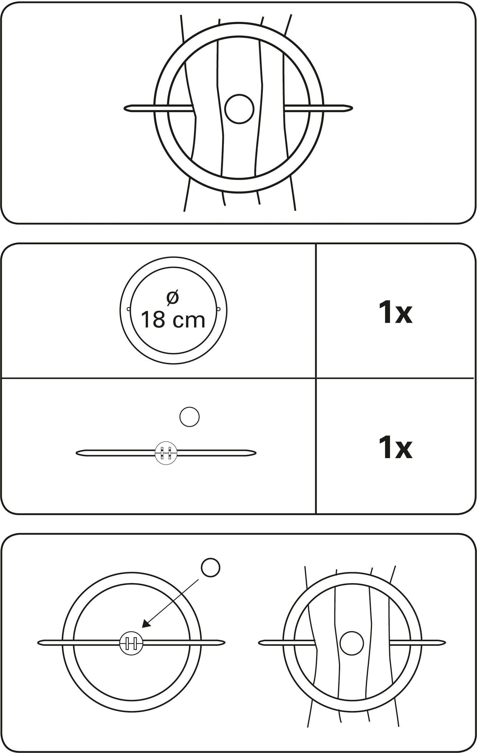 GARDINIA Dekoklammer »Dekoring mit Stab und Magnet«, (1 St.), zum Drapieren