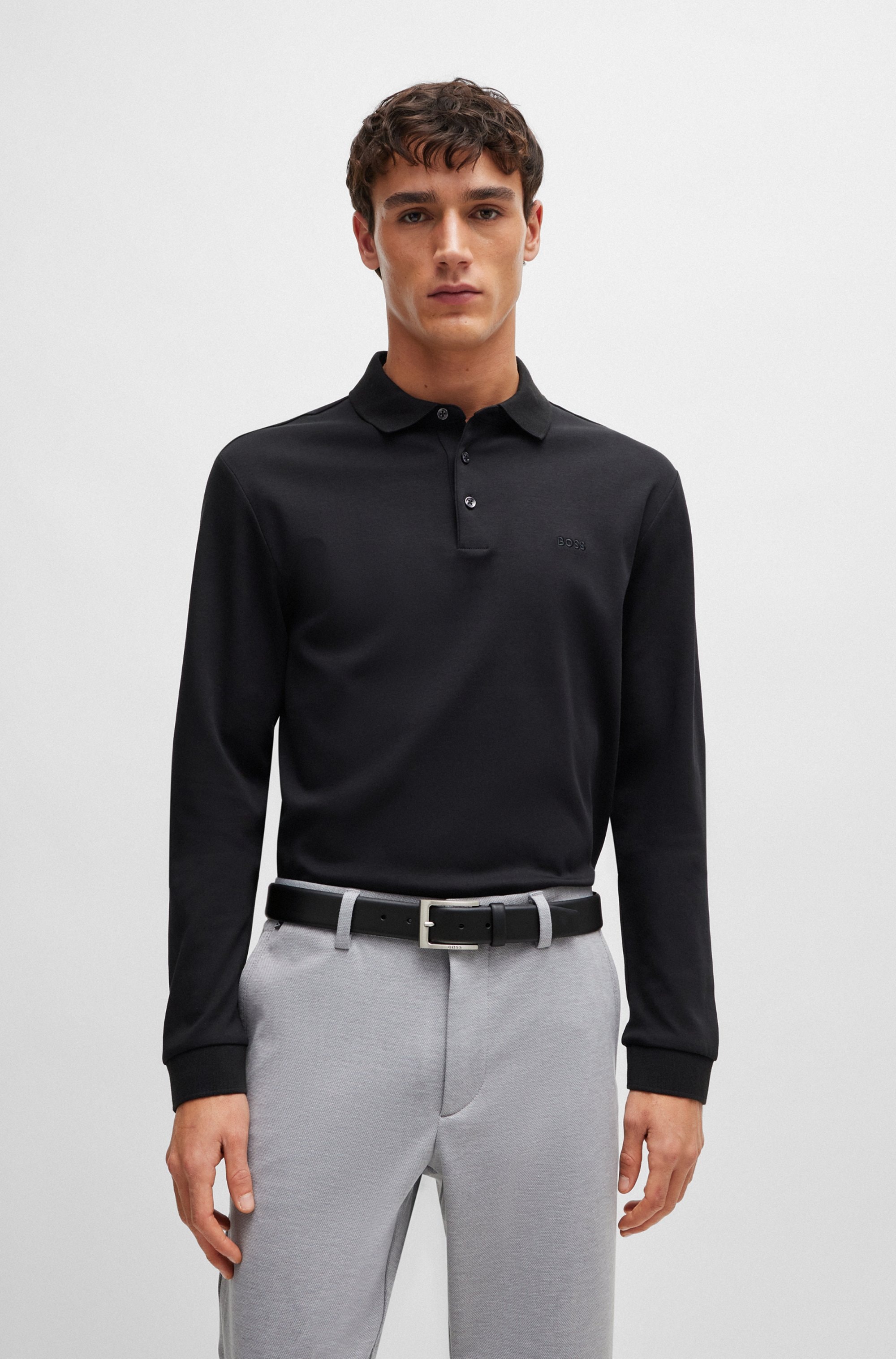 BOSS Ceinture en cuir aus Nappaleder mit BOSS Logo-Dornschliesse