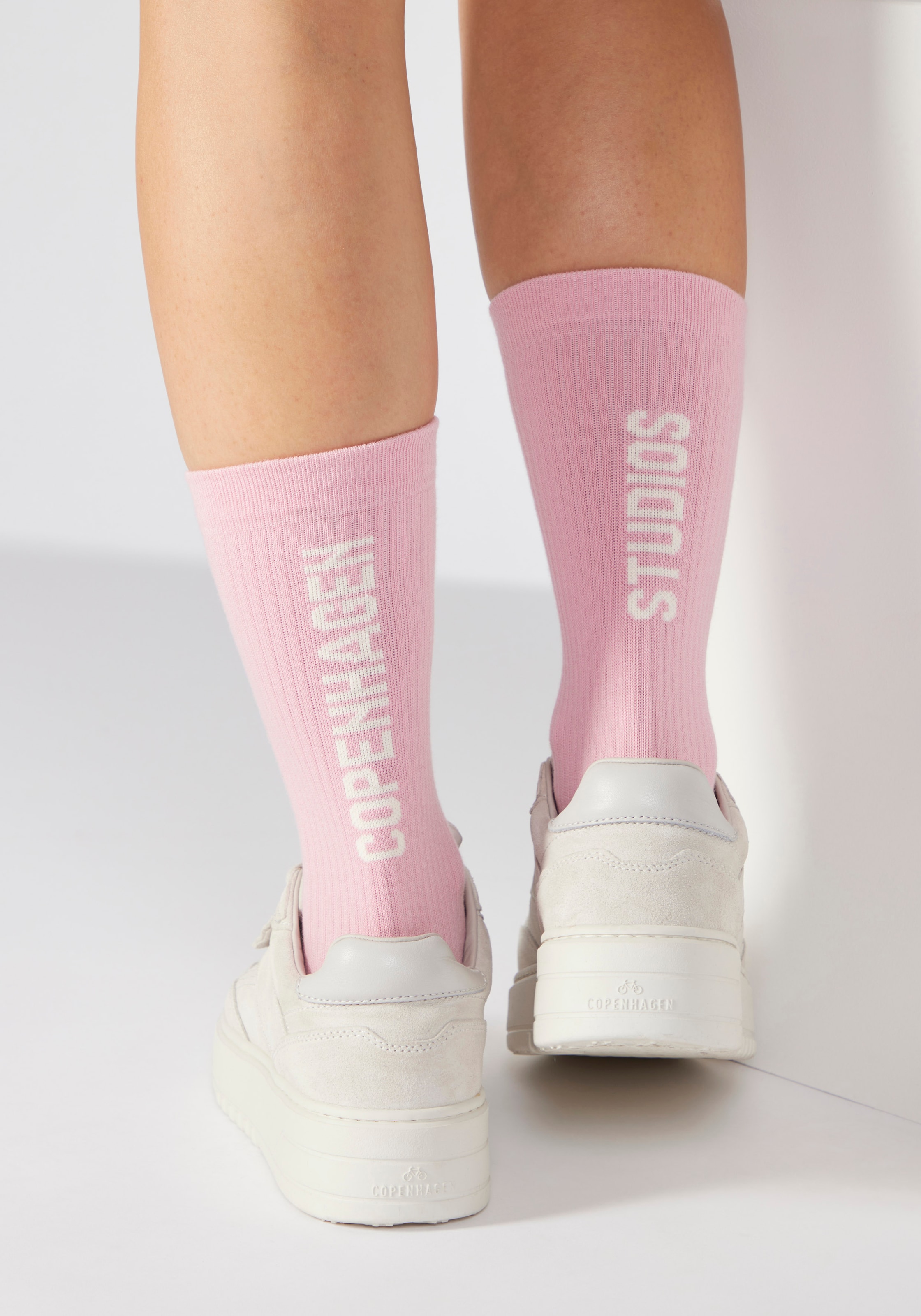 Copenhagen Studios Tennissocken Packung, 3 Stk. tlg. mit grossem Schriftzug