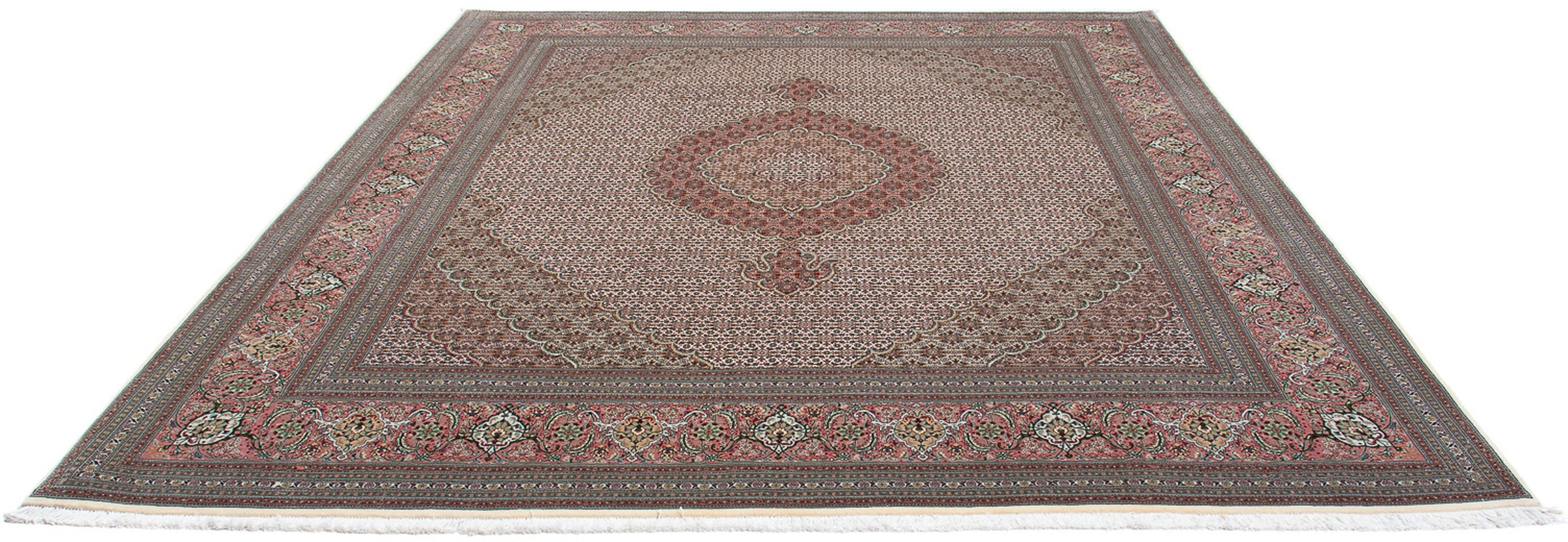 Image of morgenland Orientteppich »Perser - Täbriz - 300 x 252 cm - mehrfarbig«, rechteckig, 10 mm Höhe, Wohnzimmer, Handgeknüpft, Einzelstück mit Zertifikat bei Ackermann Versand Schweiz