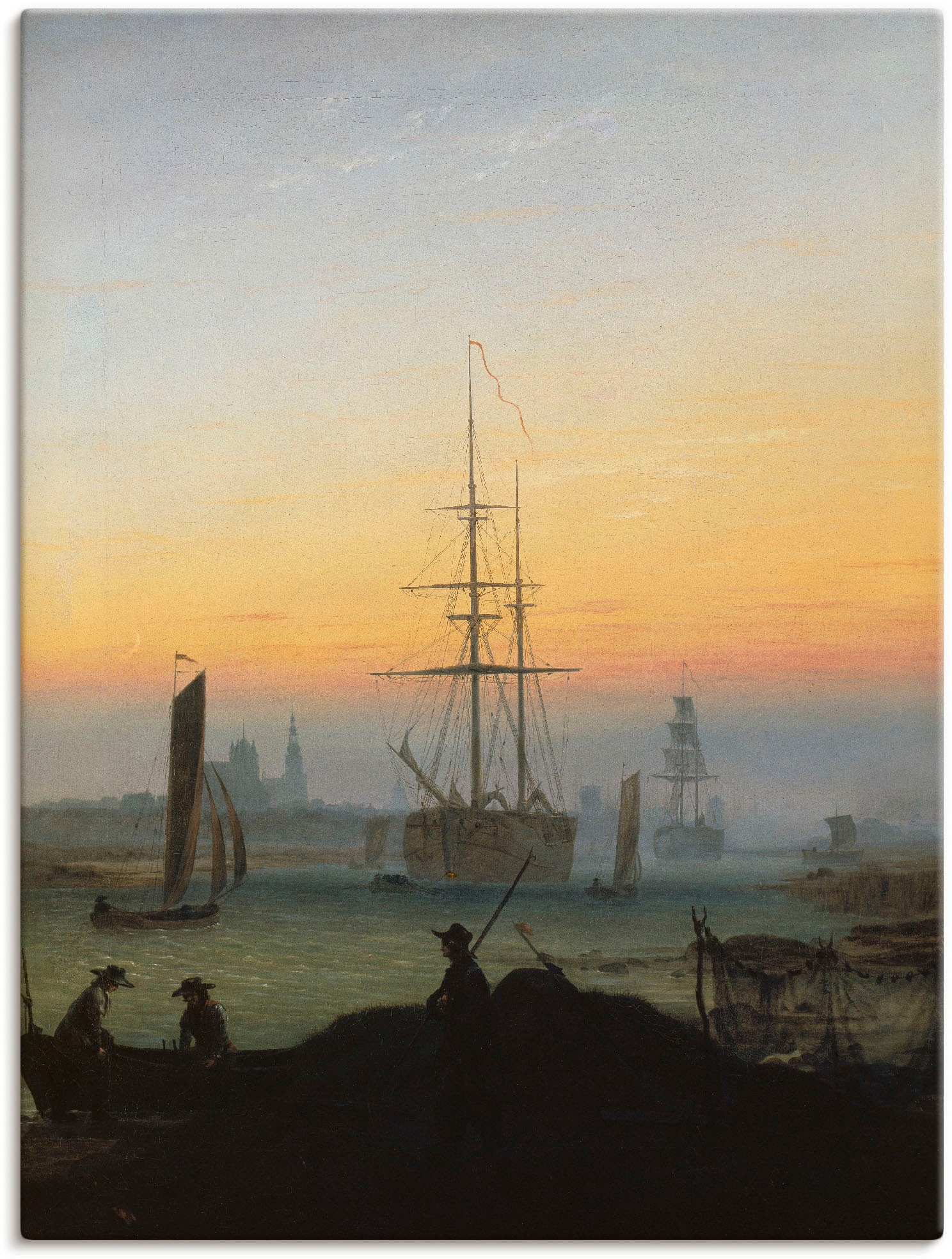 Image of Artland Wandbild »Hafen von Greifswald.«, Gewässer, (1 St.), in vielen Grössen & Produktarten -Leinwandbild, Poster, Wandaufkleber / Wandtattoo auch für Badezimmer geeignet bei Ackermann Versand Schweiz
