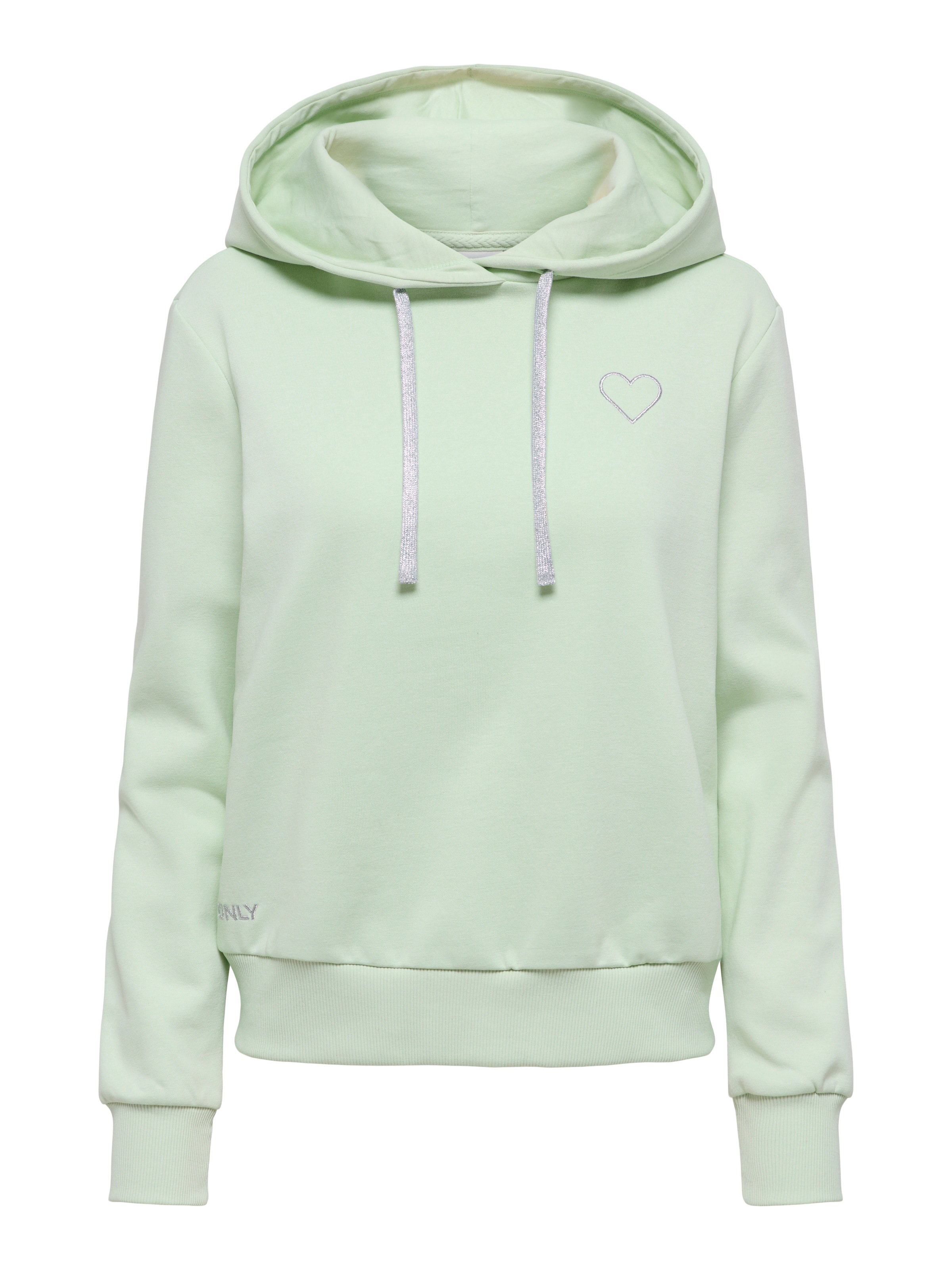 ONLY Sweat à capuche »ONLNOLI L/S HEART HOOD SWT NOOS«, Baumwollmischung, regular fit
