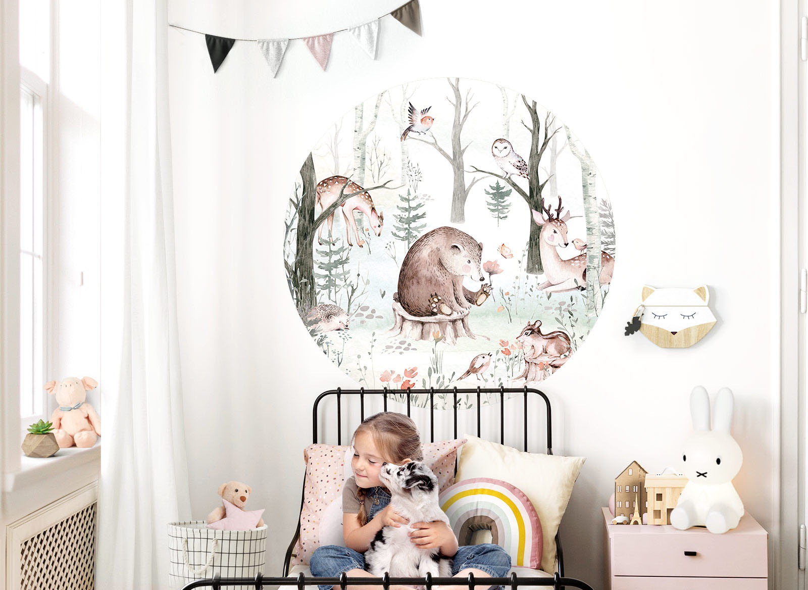 Image of little DECO Wandtattoo »Little Deco Wandtattoo Waldtiere Bär Eule Reh« bei Ackermann Versand Schweiz