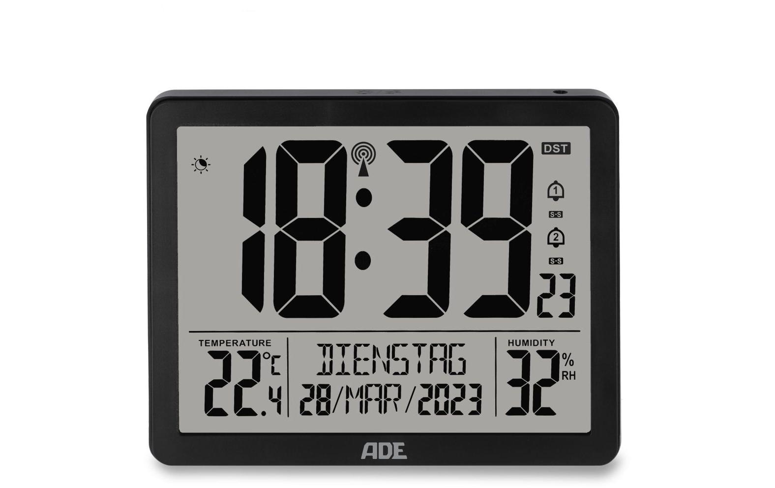ADE Wanduhr »XL, Schwarz/Weiss«