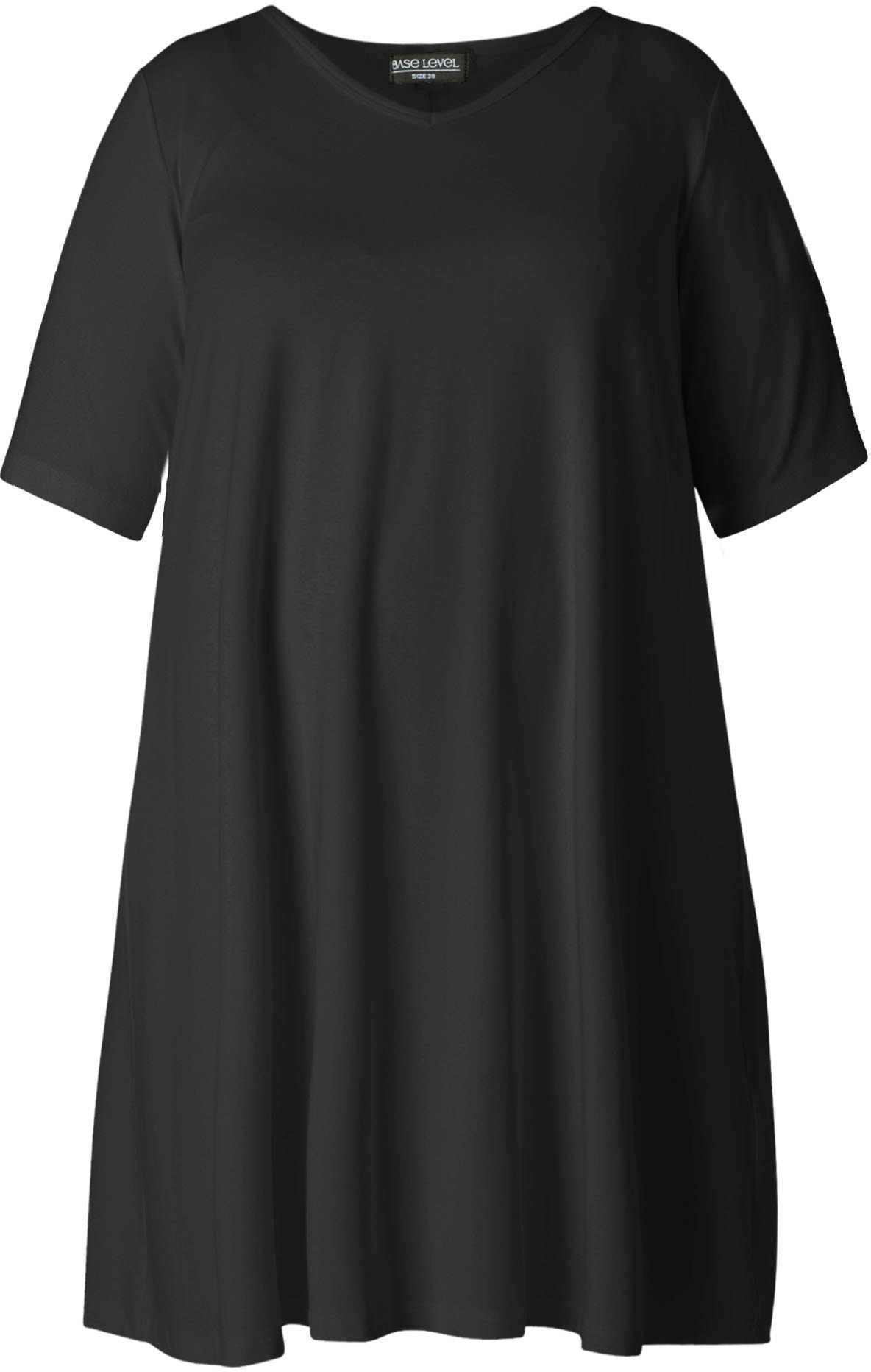 ♕ Base »Abernathy«, Curvy Shirtkleid leicht bestellen ausgestellter Level Form In versandkostenfrei