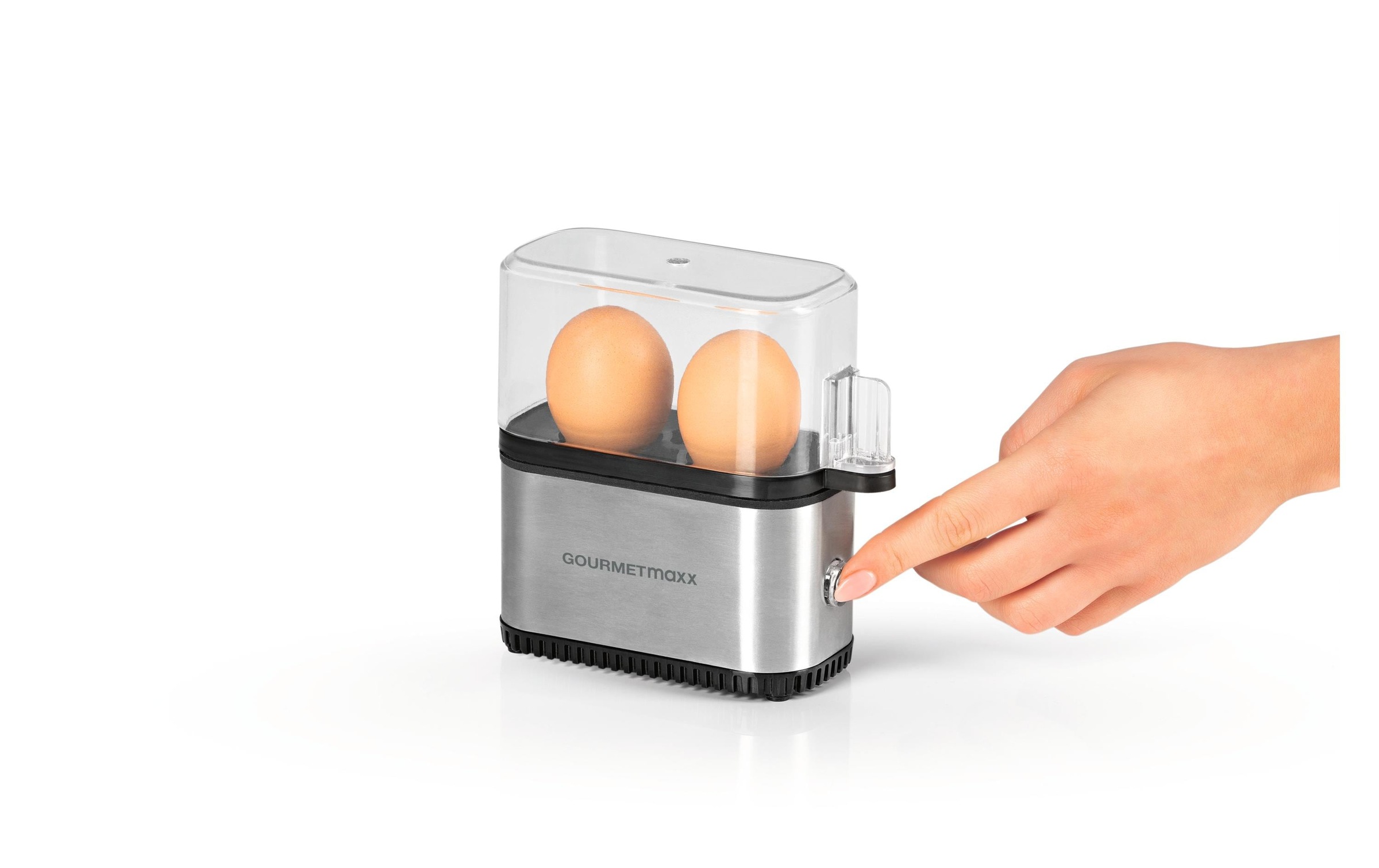 GOURMETmaxx Eierkocher »Kompakt 2.0 Silber, 2 Eier«, 200 W
