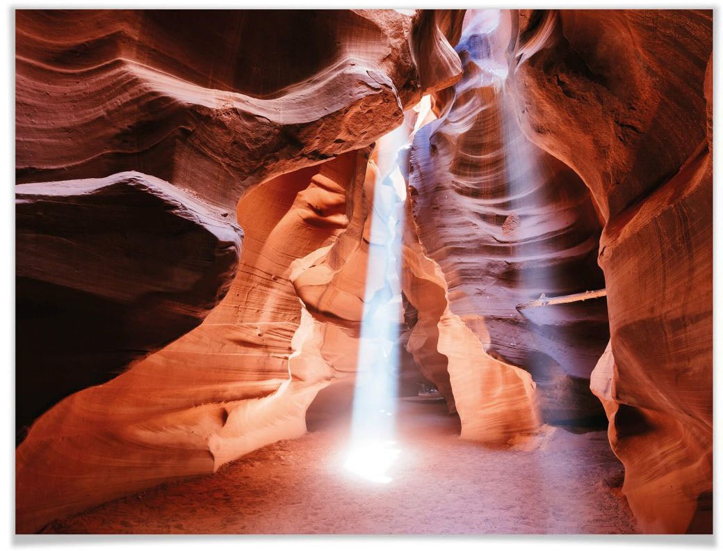 Image of Wall-Art Poster »Sonnenstrahlen Canyon«, Landschaften, (1 St.), Poster, Wandbild, Bild, Wandposter bei Ackermann Versand Schweiz