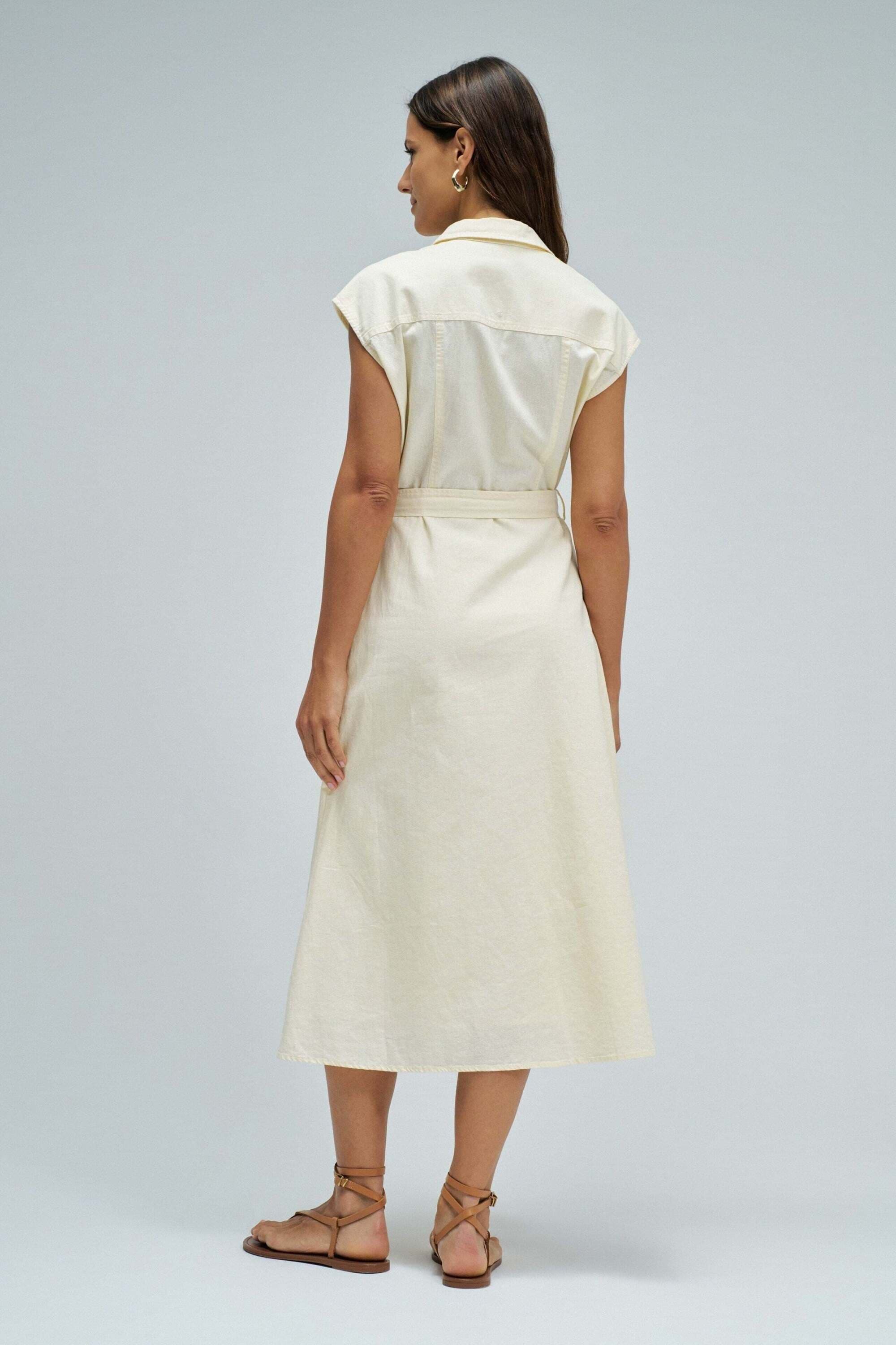 Salsa Midikleid »Salsa Jeans Midikleid Sleeveless Shirt Dress«