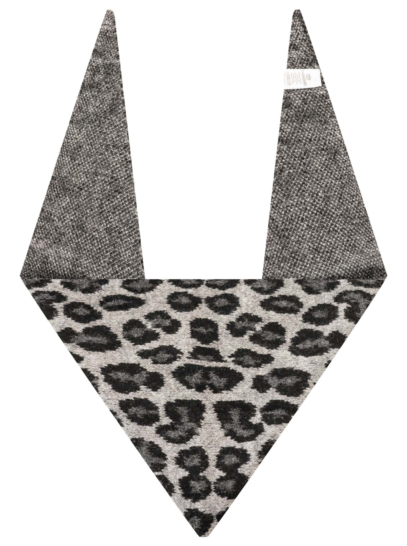 Zwillingsherz Foulard triangulaire »Wollmix Mini "Leo"« Animal-Print, mit Wolle, kleine Dreiecksform