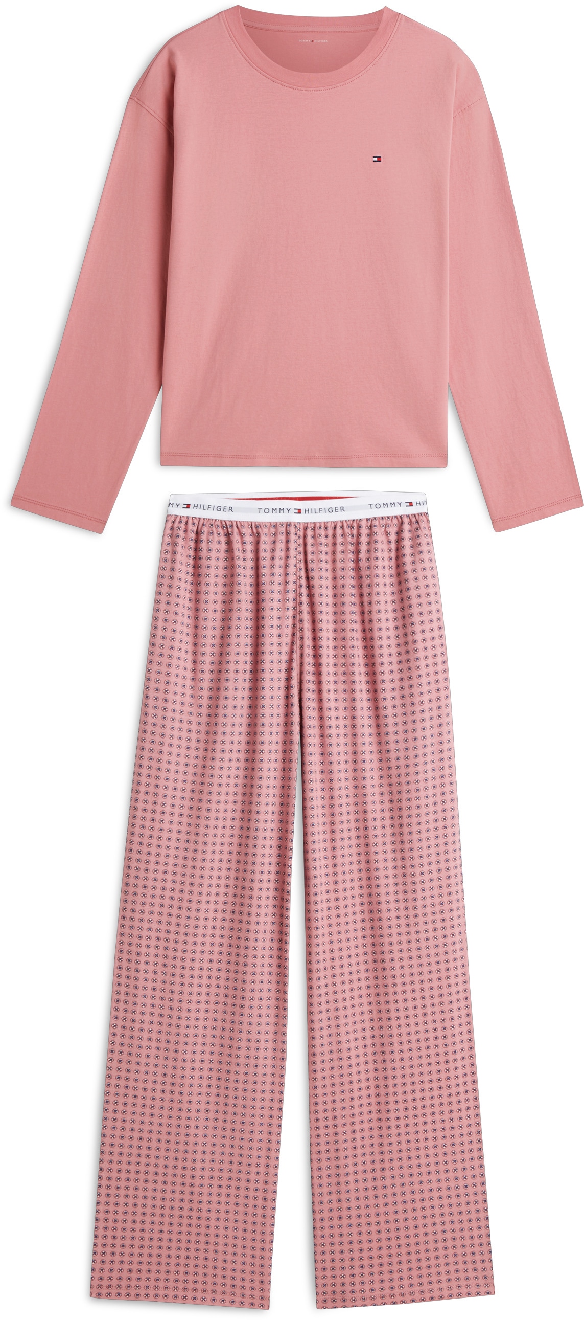 Image of Tommy Hilfiger Underwear Pyjama "LONGSLEEVE JERSEY PYJAMA SET (EXT.SIZES)"