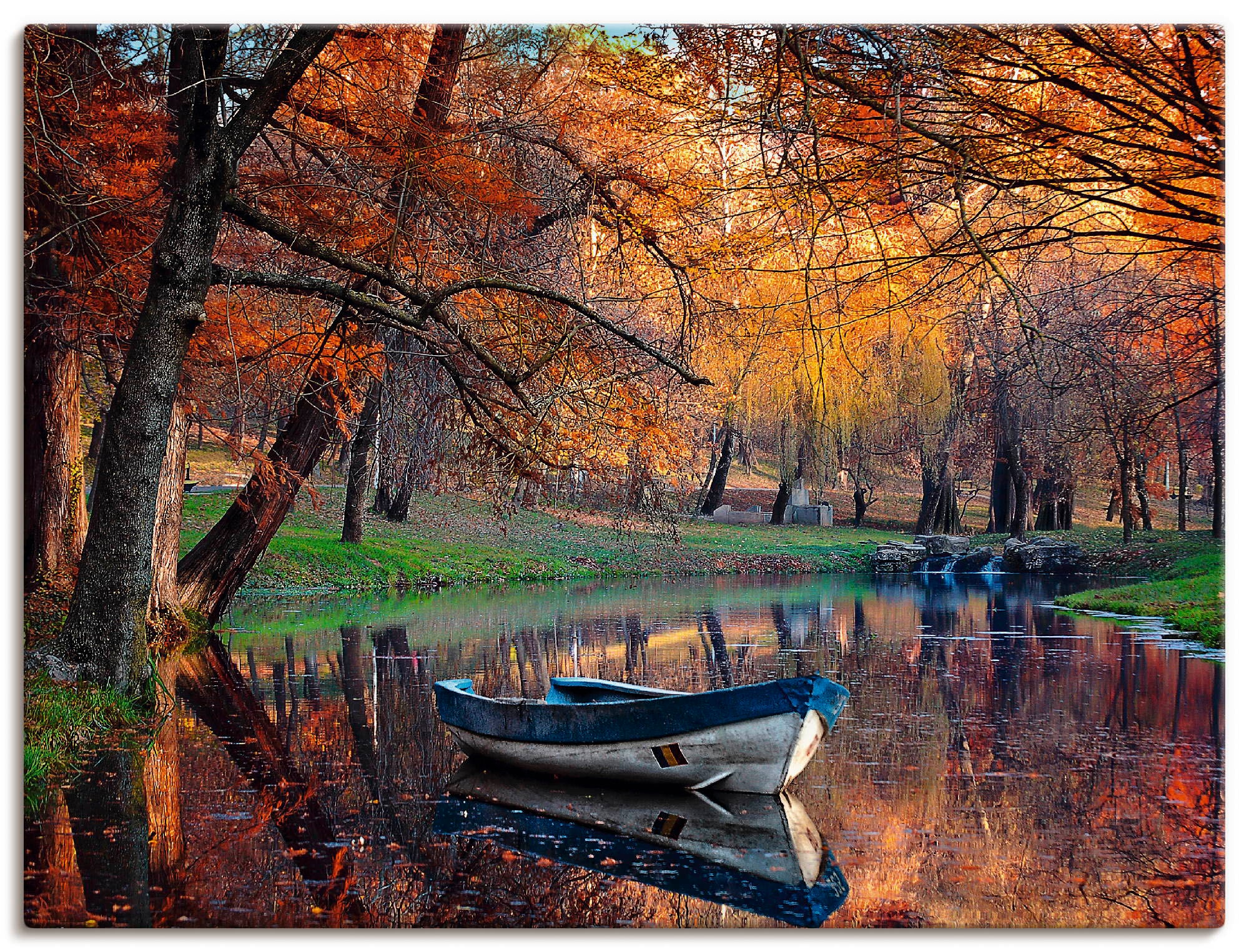 Artland Wandbild »Bunte Herbstlandschaft«, oder versch. Grössen Schiffe, als St.), & Boote in Wandaufkleber Poster (1 Leinwandbild