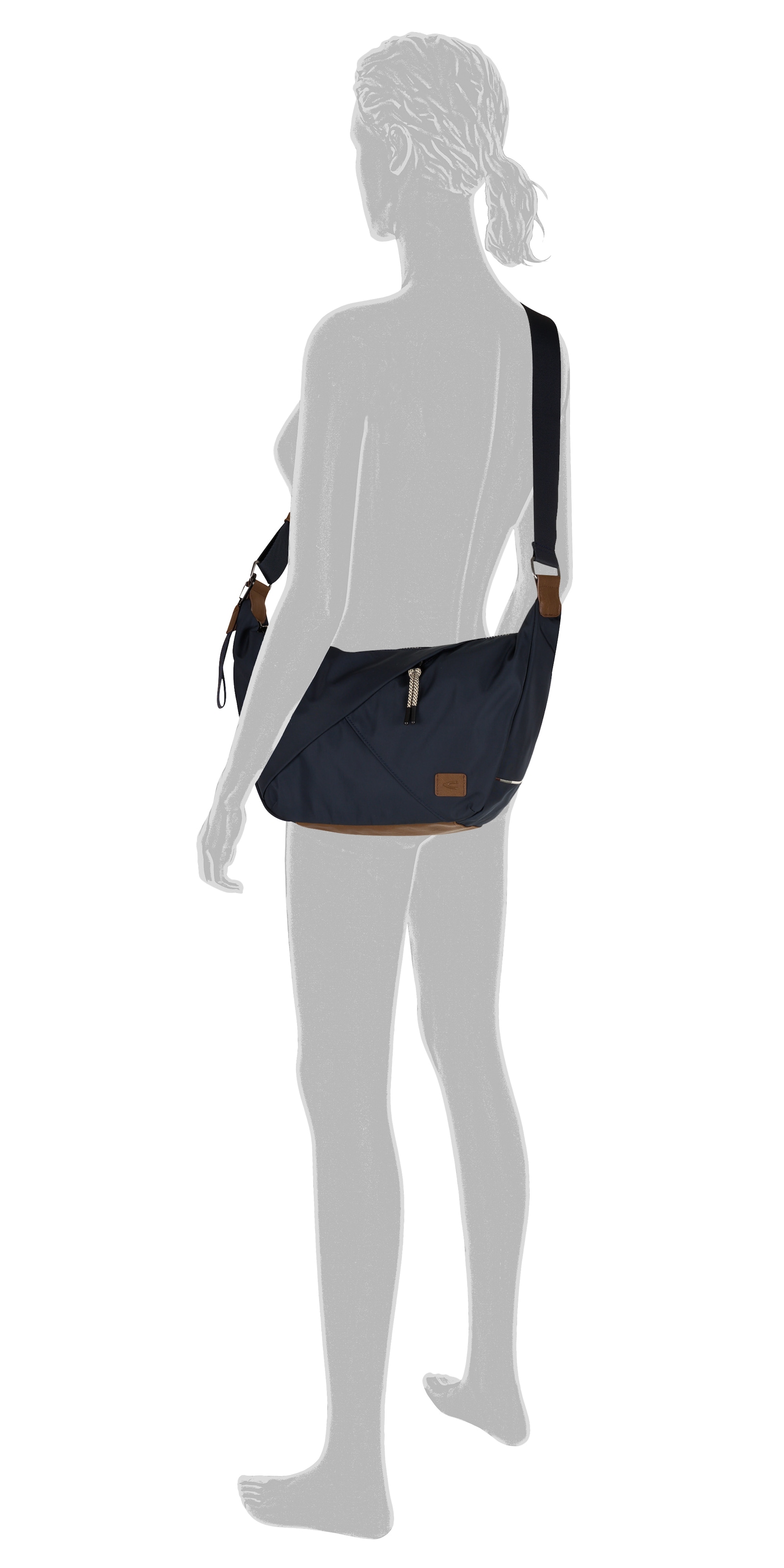 camel active Hobo »Aurum« aus recyceltem Polyester in Nylonstruktur, leicht & mit feinen Details