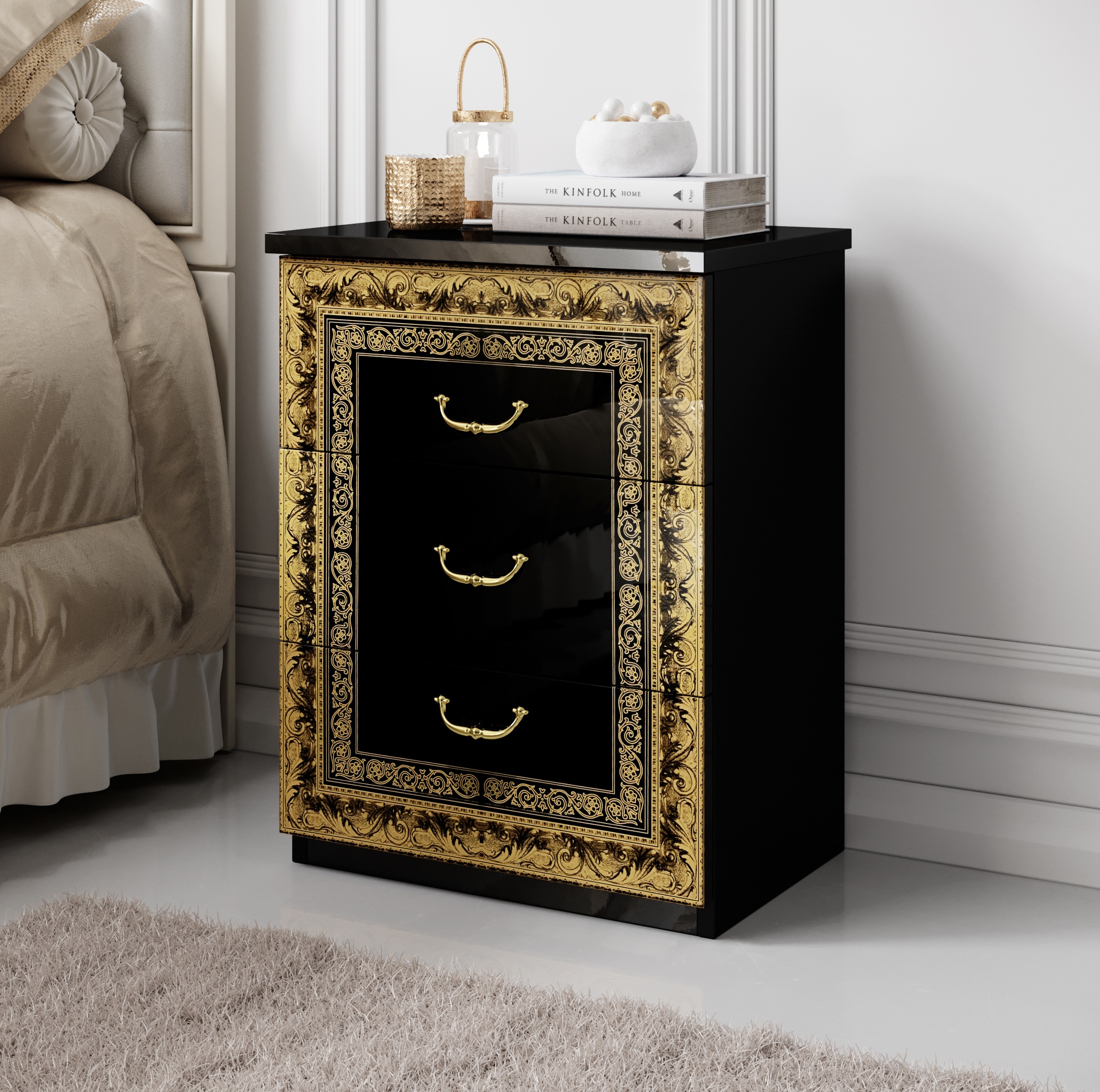 Image of Schlafkontor Nachttisch »Eliza«, im Barock-Stil bei Ackermann Versand Schweiz