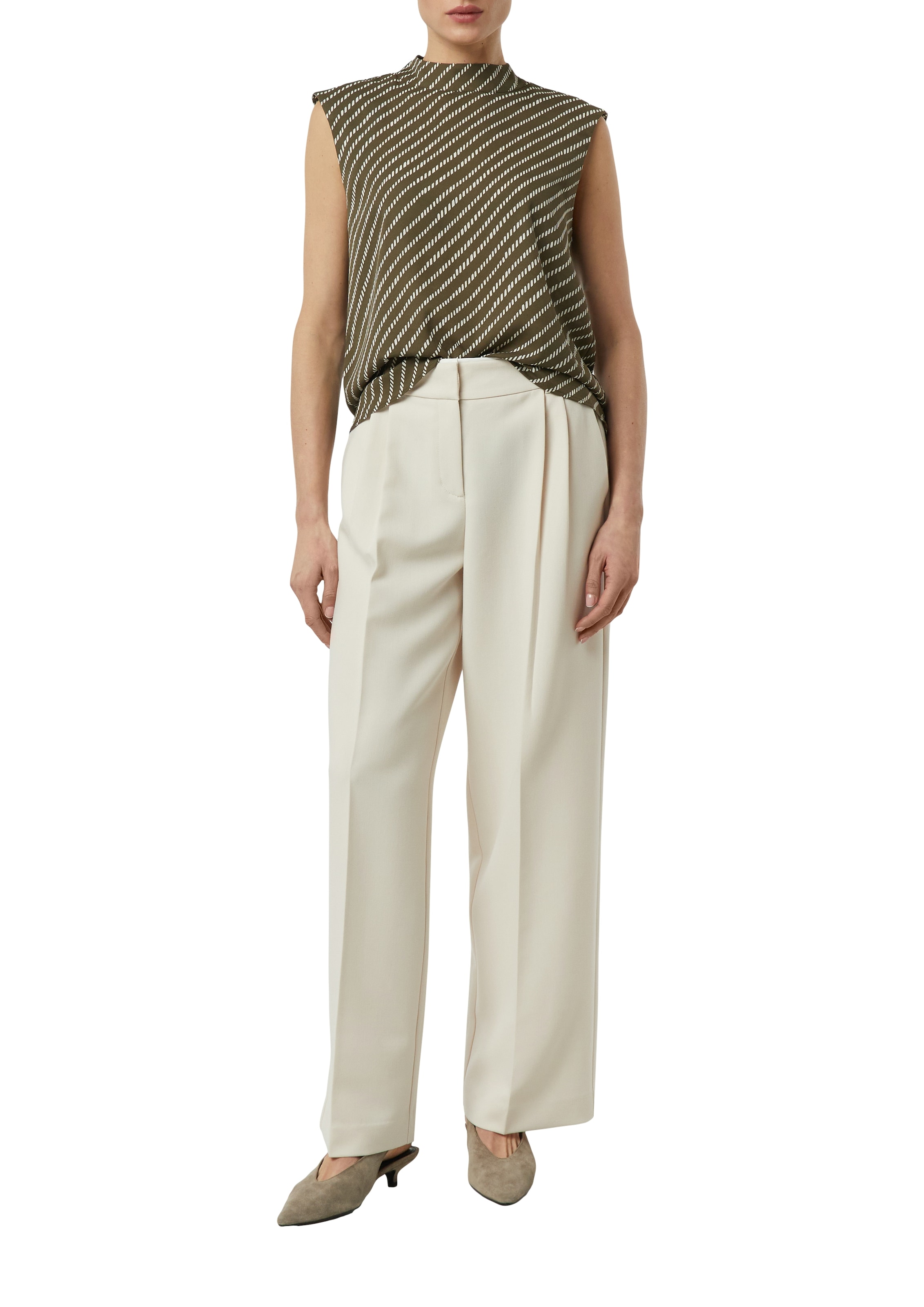 Comma Top chemisier mit Allover-Print