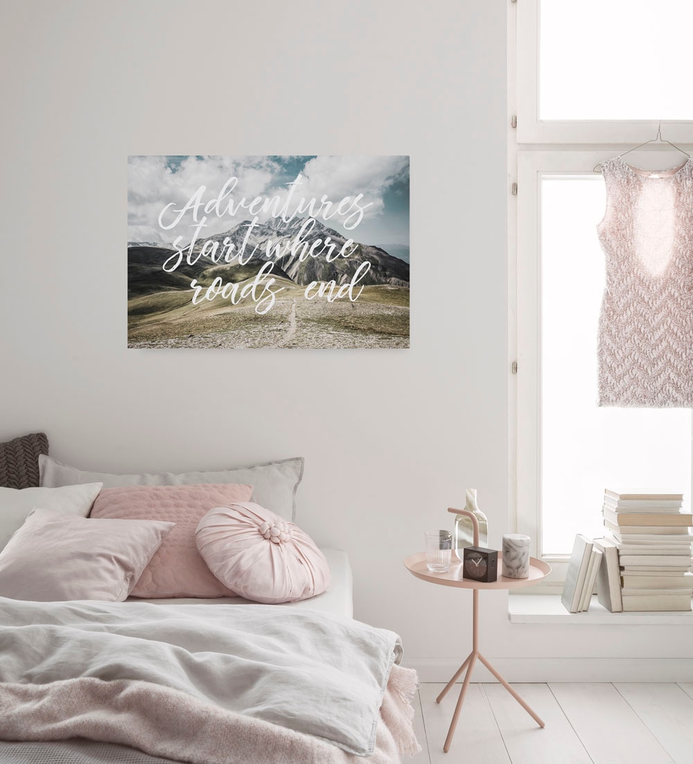 Image of Komar Leinwandbild "Starting Now - Grösse 60 x 90 cm" Natur 1 Stk. tlg. Keilrahmenbild mi Echtholzrahmen