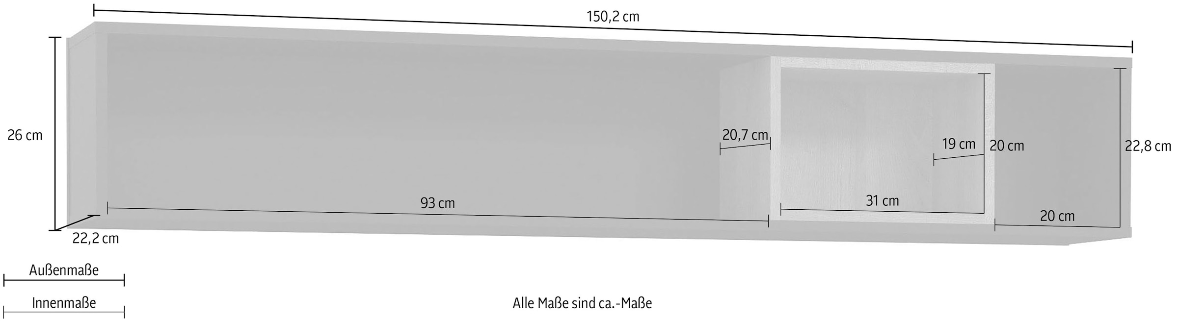 FORTE Tableau mural »High Rock« largeur 150 cm