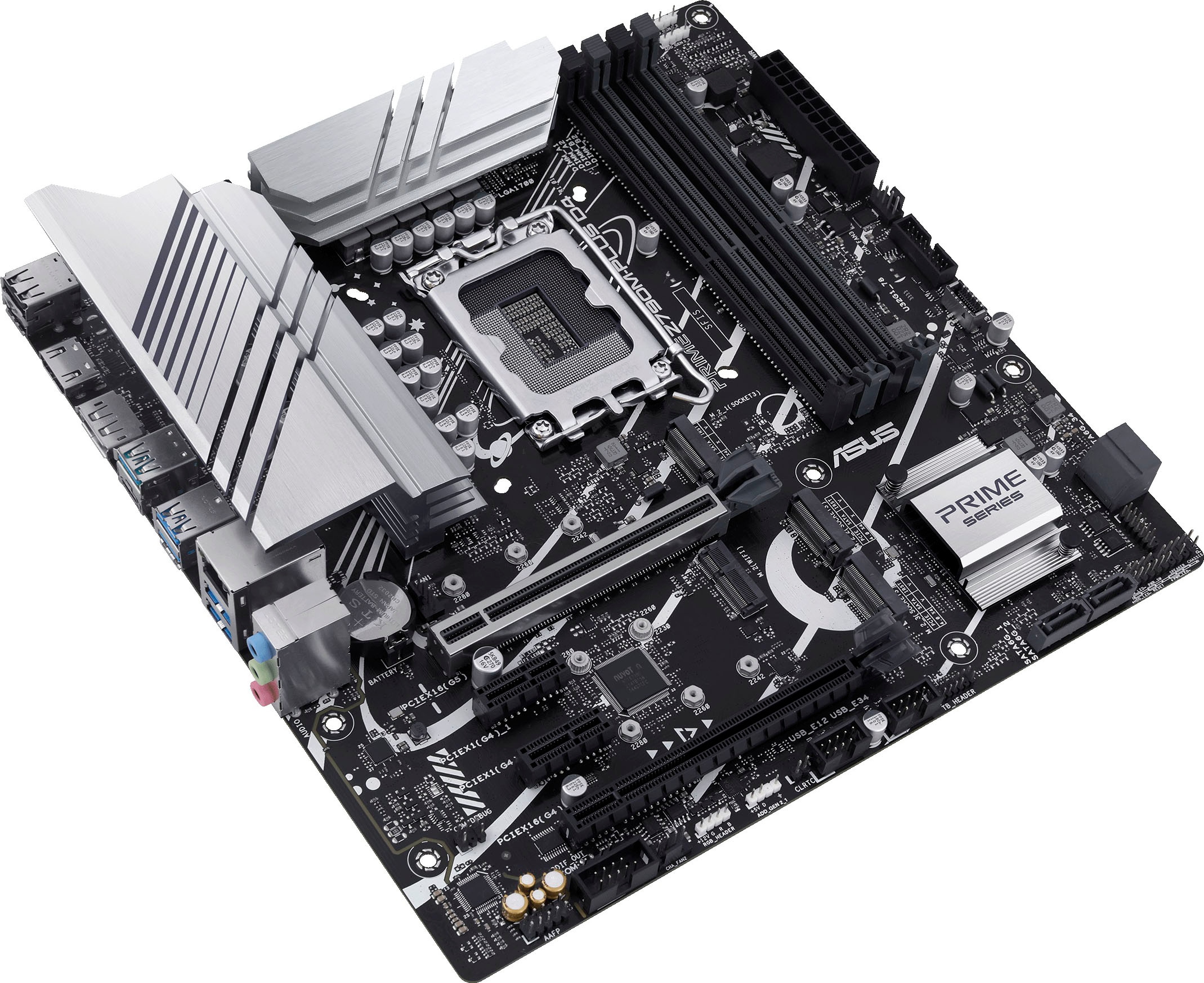 Asus Mainboard »PRIME Z790M-PLUS D4«, Intel LGA 1700 (mATX, PCIe 5.0, DDR4 Speicher, 3x M.2, Aura Sync