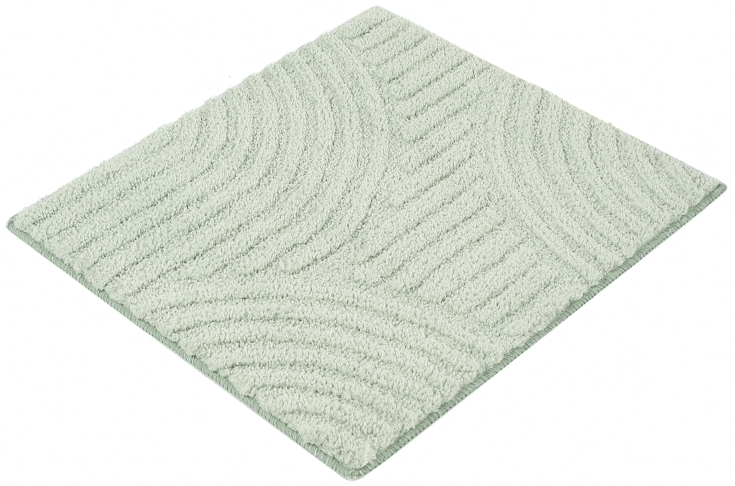 my home Badematte »Ognon, Scandi, Boho, modernes Muster« Höhe 15 mm rutschhemmend beschichtet fussbodenheizungsgeeignet | schnell trocknend | strapazierfähig Badteppich, Uni Farben, Hoch-Tief-Effekt