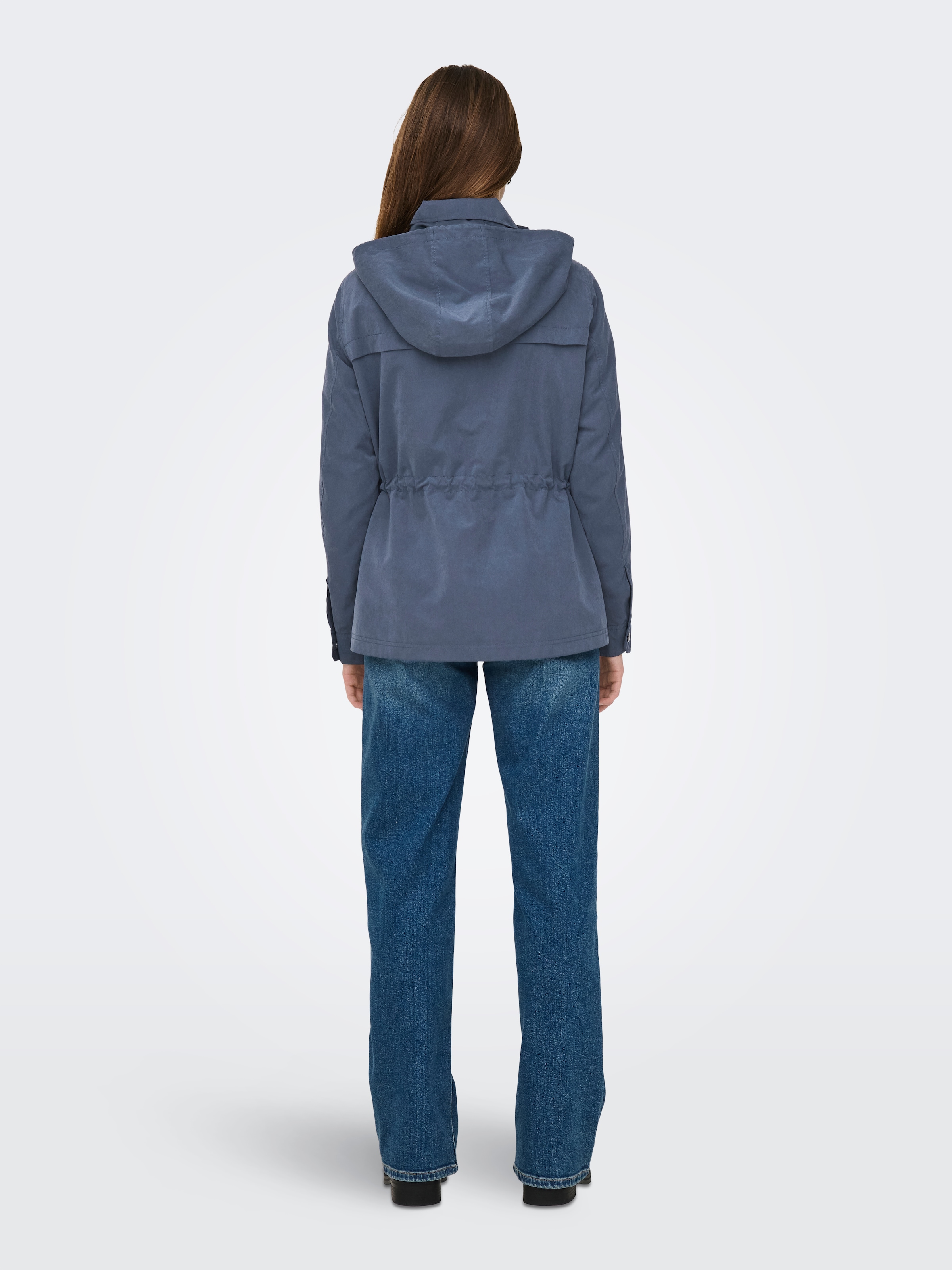 ONLY Parka »ONLNEWSTARLINE SPRING JACKET CC OTW« mit Kapuze mit durchgehendem und verdecktem Reissverschluss